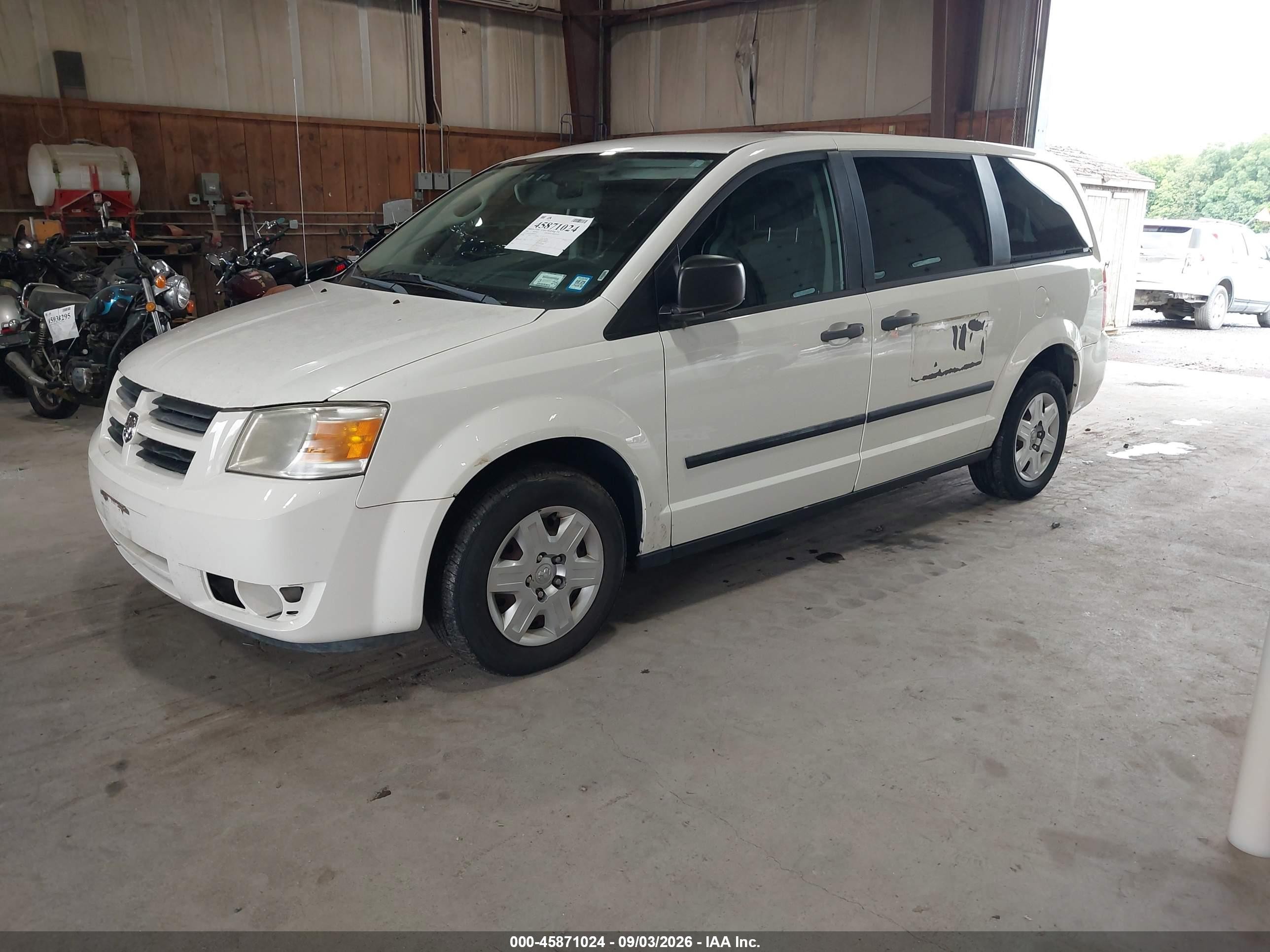 2009 Dodge Grand Caravan Cv Белый vin: 2D4HN11E89R609671