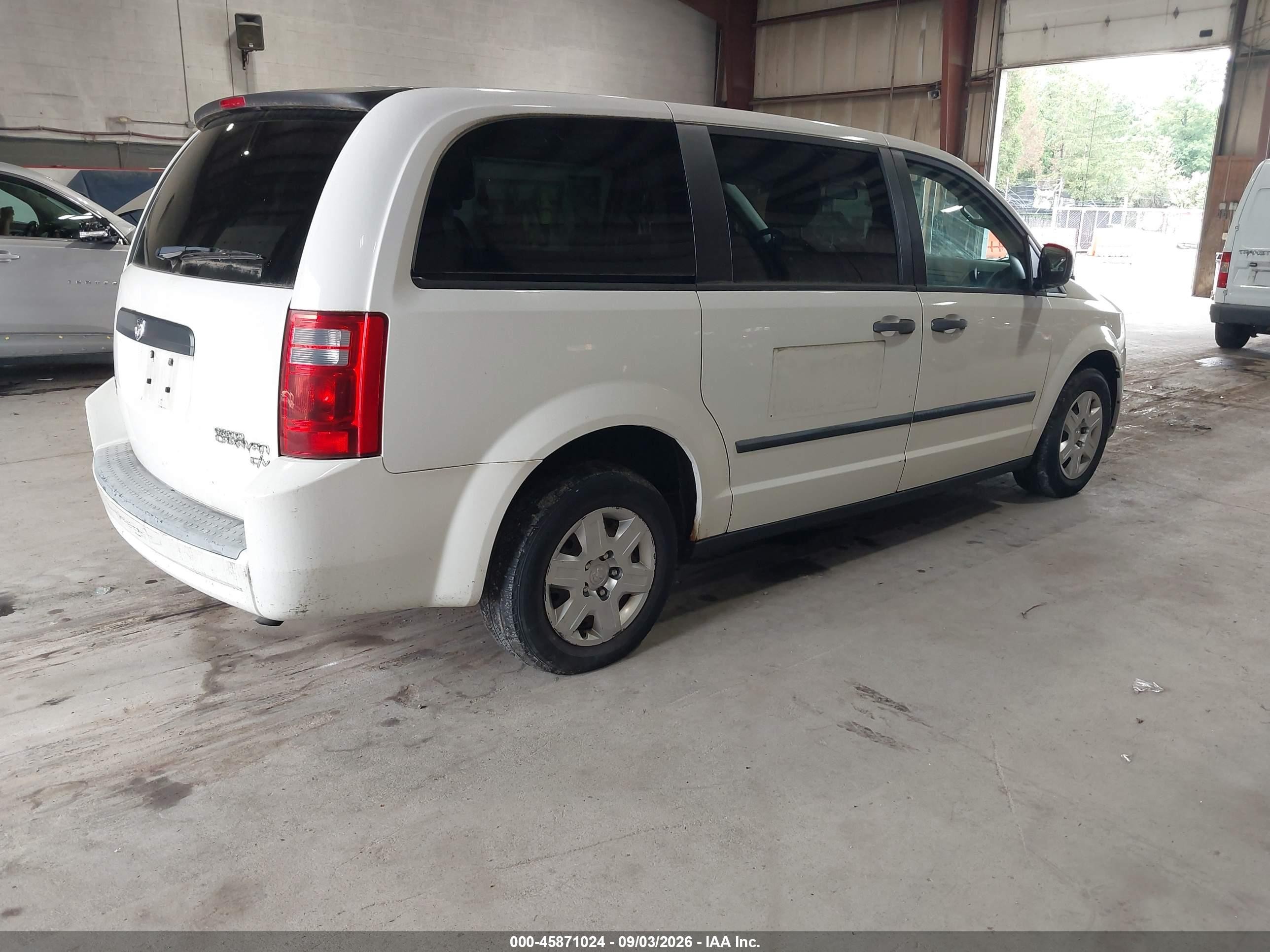 2009 Dodge Grand Caravan Cv Белый vin: 2D4HN11E89R609671