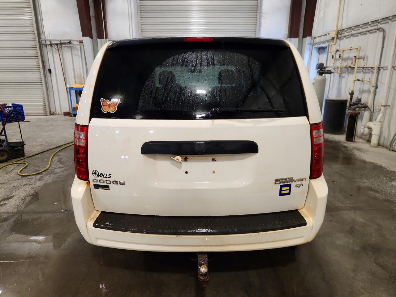 2010 Dodge Grand Caravan C/v White vin: 2D4RN1AEXAR348813