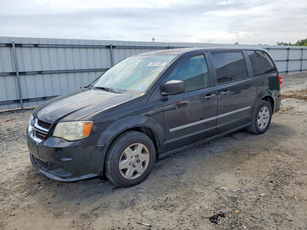 2011 Dodge Grand Caravan C/v Black vin: 2D4RN1AG2BR740087