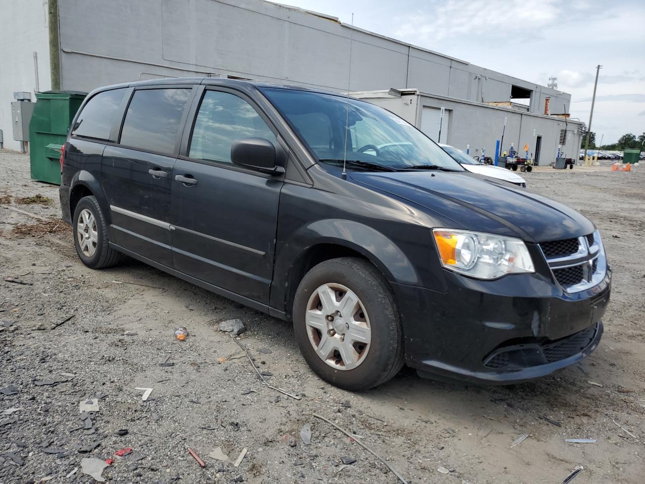 2011 Dodge Grand Caravan C/v Black vin: 2D4RN1AG2BR740087 Damage: Right Front Fender, Dent(S) W/No Paint Dmg, > 12 Inches