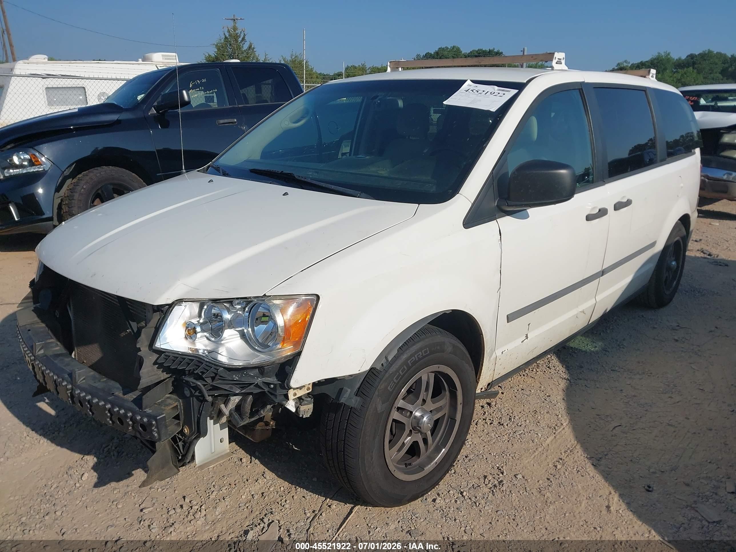 2011 Dodge Grand Caravan C/v White vin: 2D4RN1AG4BR624440