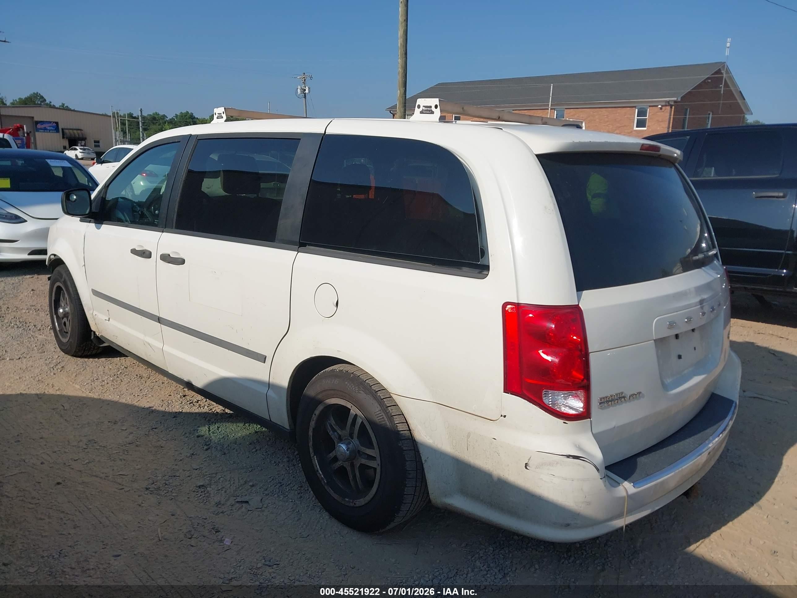 2011 Dodge Grand Caravan C/v White vin: 2D4RN1AG4BR624440