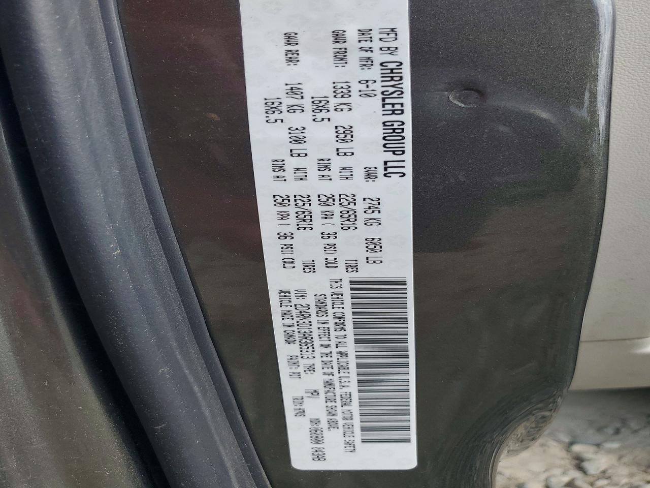 2010 Dodge Grand Caravan Hero Gray vin: 2D4RN3D13AR365313
