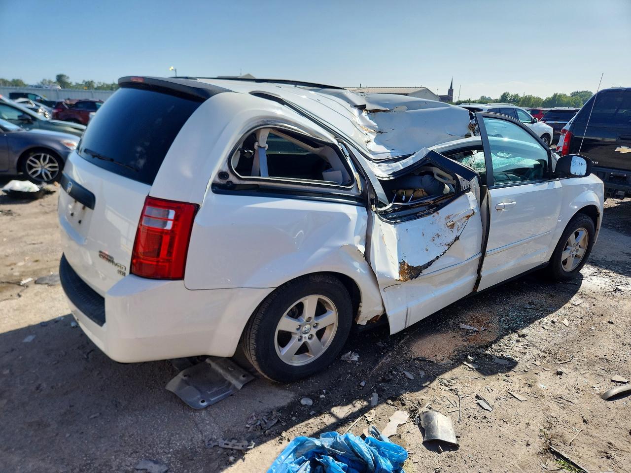 2010 Dodge Grand Caravan Hero White vin: 2D4RN3D19AR435848