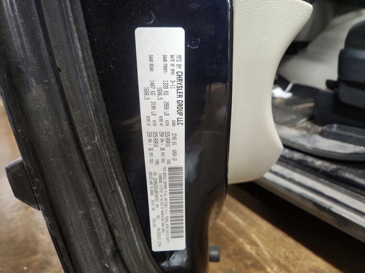 2011 Dodge Grand Caravan Mainstreet Blue vin: 2D4RN3DG4BR700763