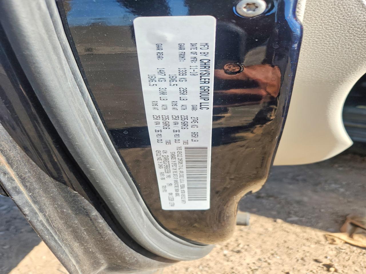 2011 Dodge Grand Caravan Mainstreet Black vin: 2D4RN3DG7BR603590