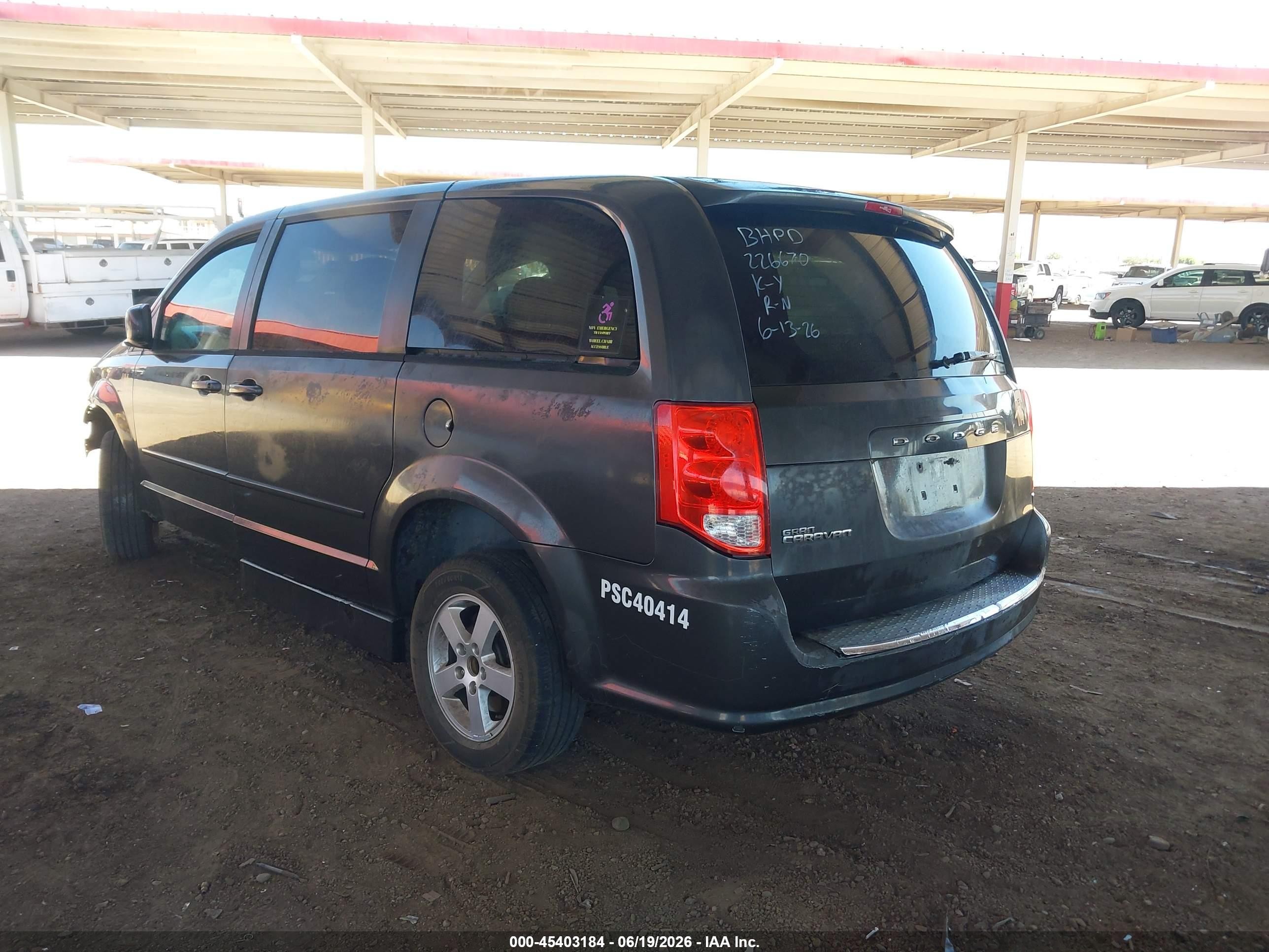2011 Dodge Grand Caravan Mainstreet Blue vin: 2D4RN3DG7BR643877