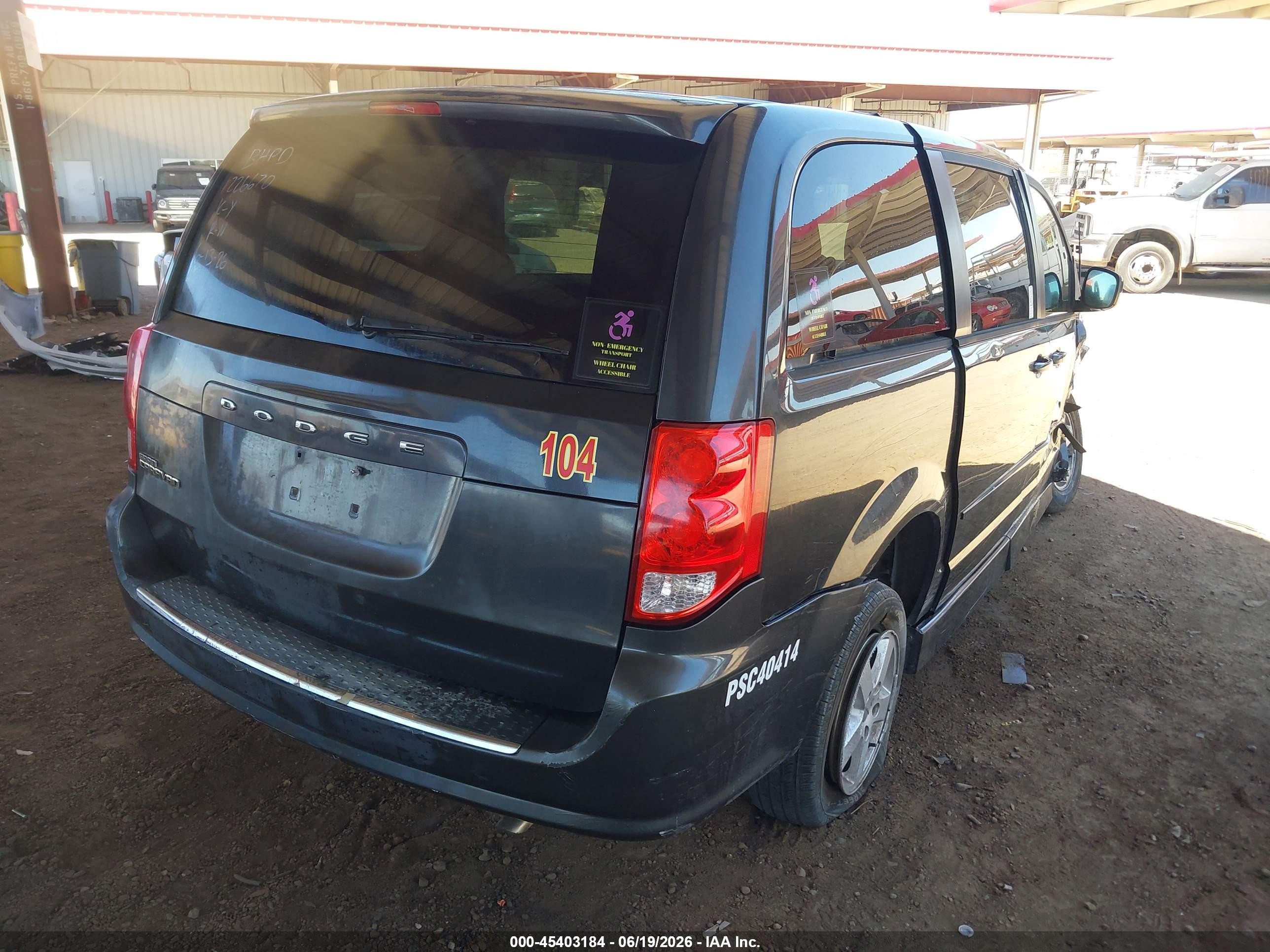 2011 Dodge Grand Caravan Mainstreet Blue vin: 2D4RN3DG7BR643877