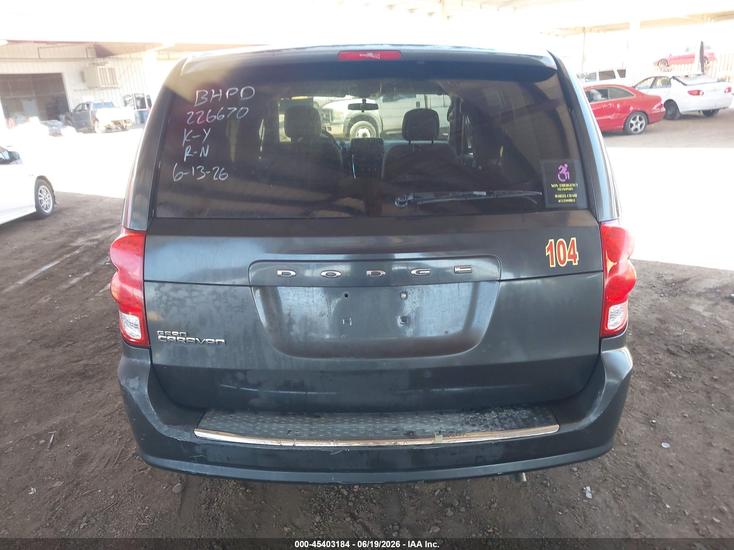 2011 Dodge Grand Caravan Mainstreet Blue vin: 2D4RN3DG7BR643877