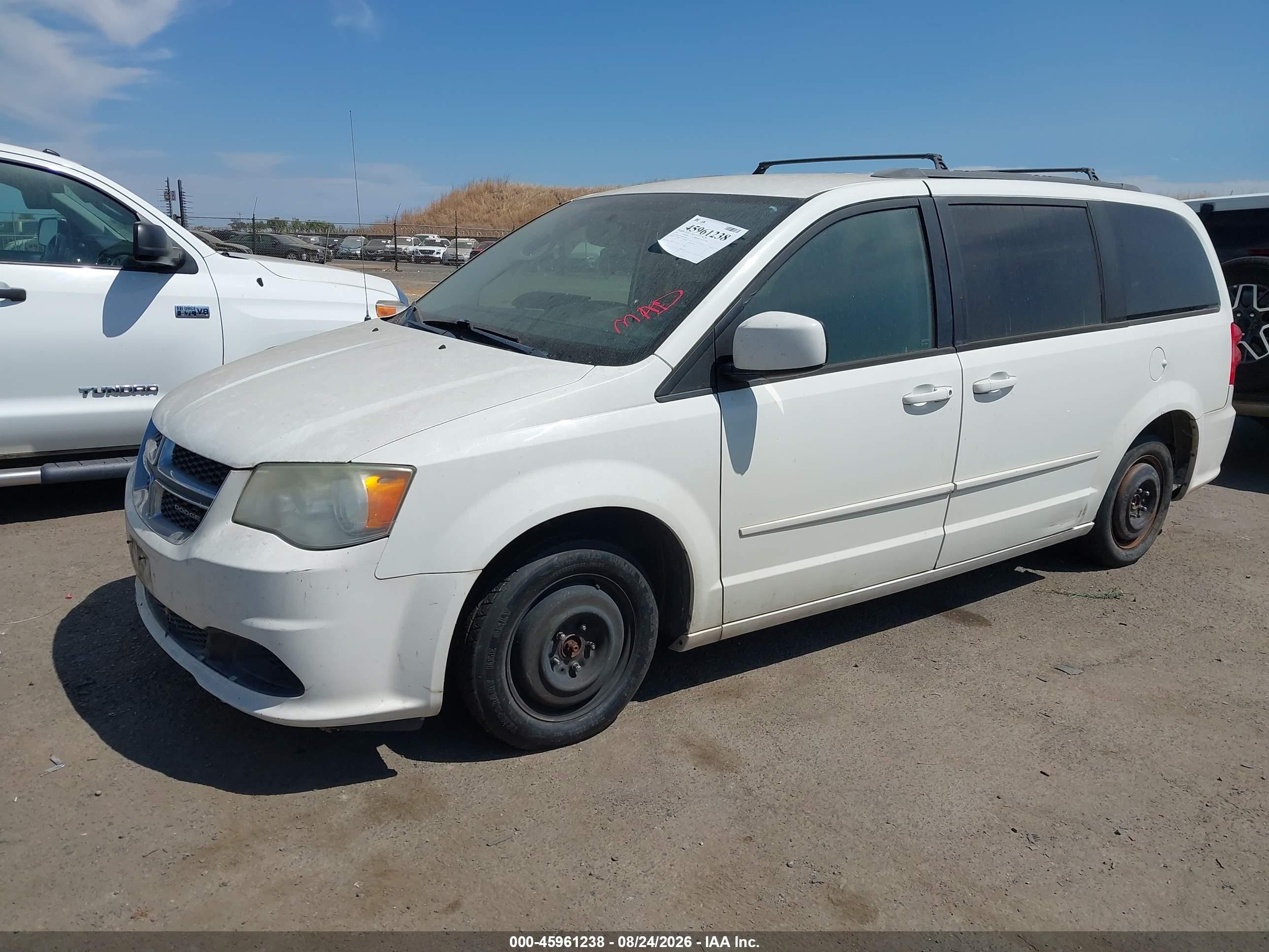 2011 Dodge Grand Caravan Mainstreet White vin: 2D4RN3DG7BR728668