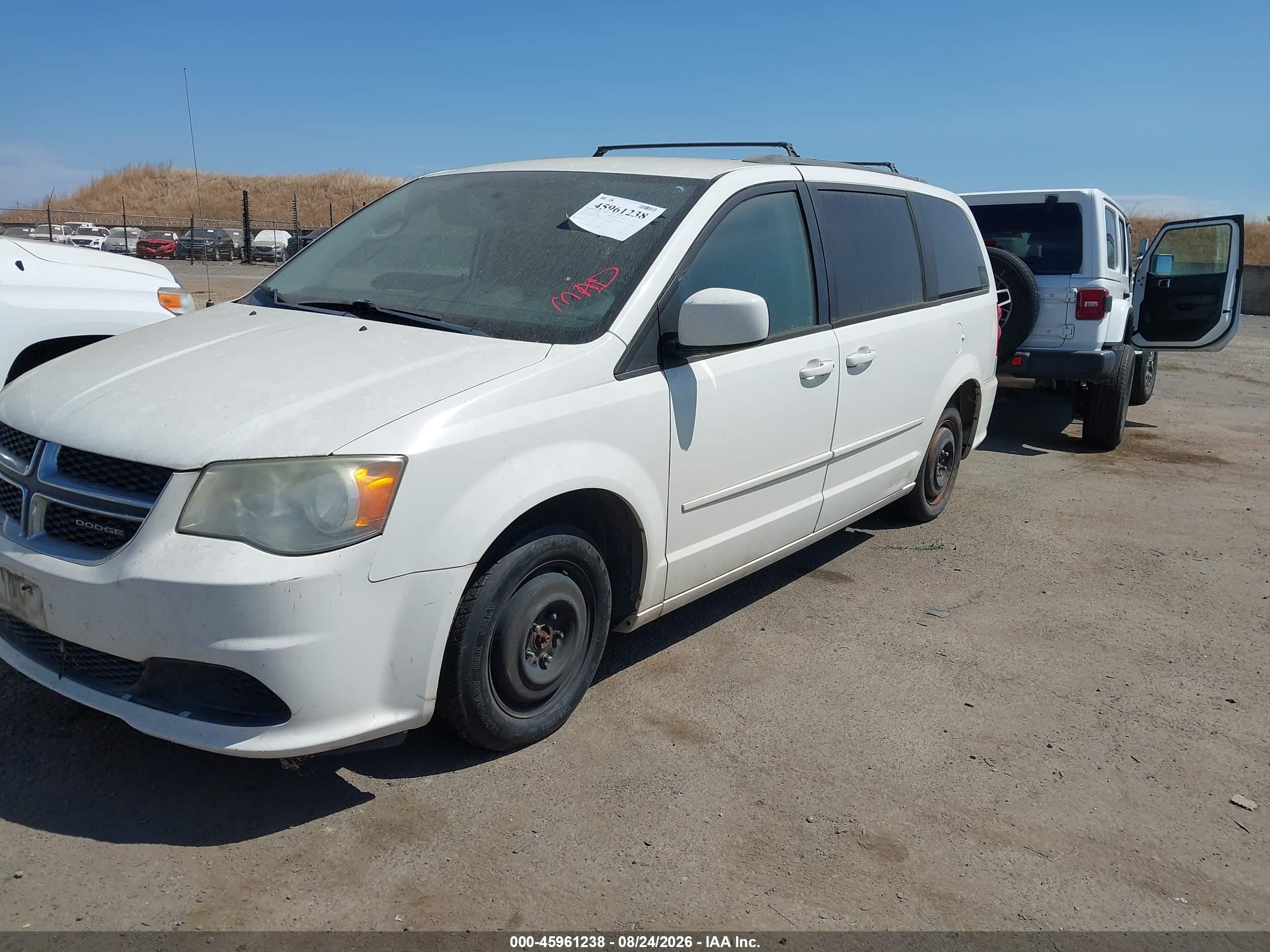 2011 Dodge Grand Caravan Mainstreet White vin: 2D4RN3DG7BR728668