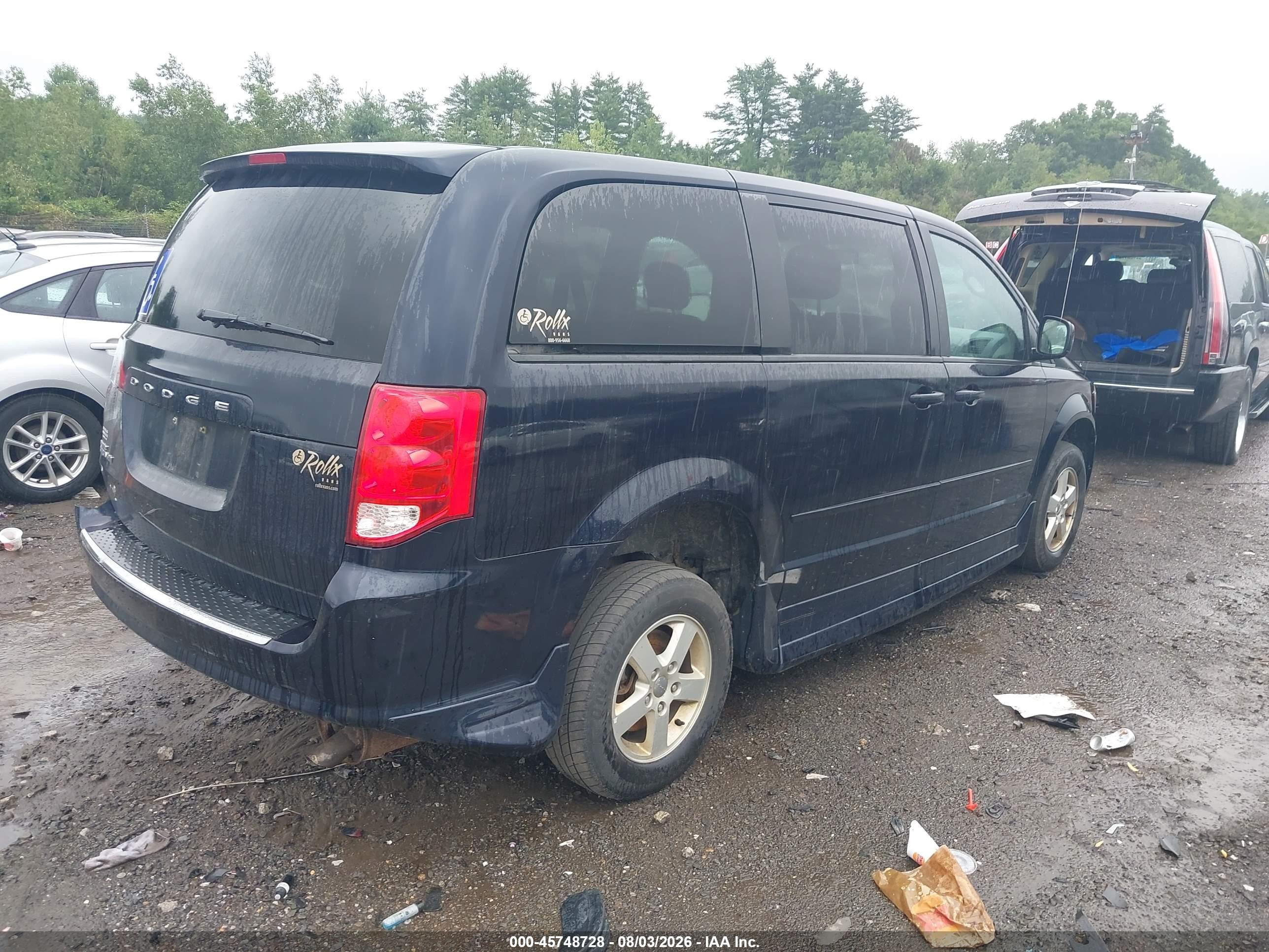2011 Dodge Grand Caravan Mainstreet Black vin: 2D4RN3DG8BR627929