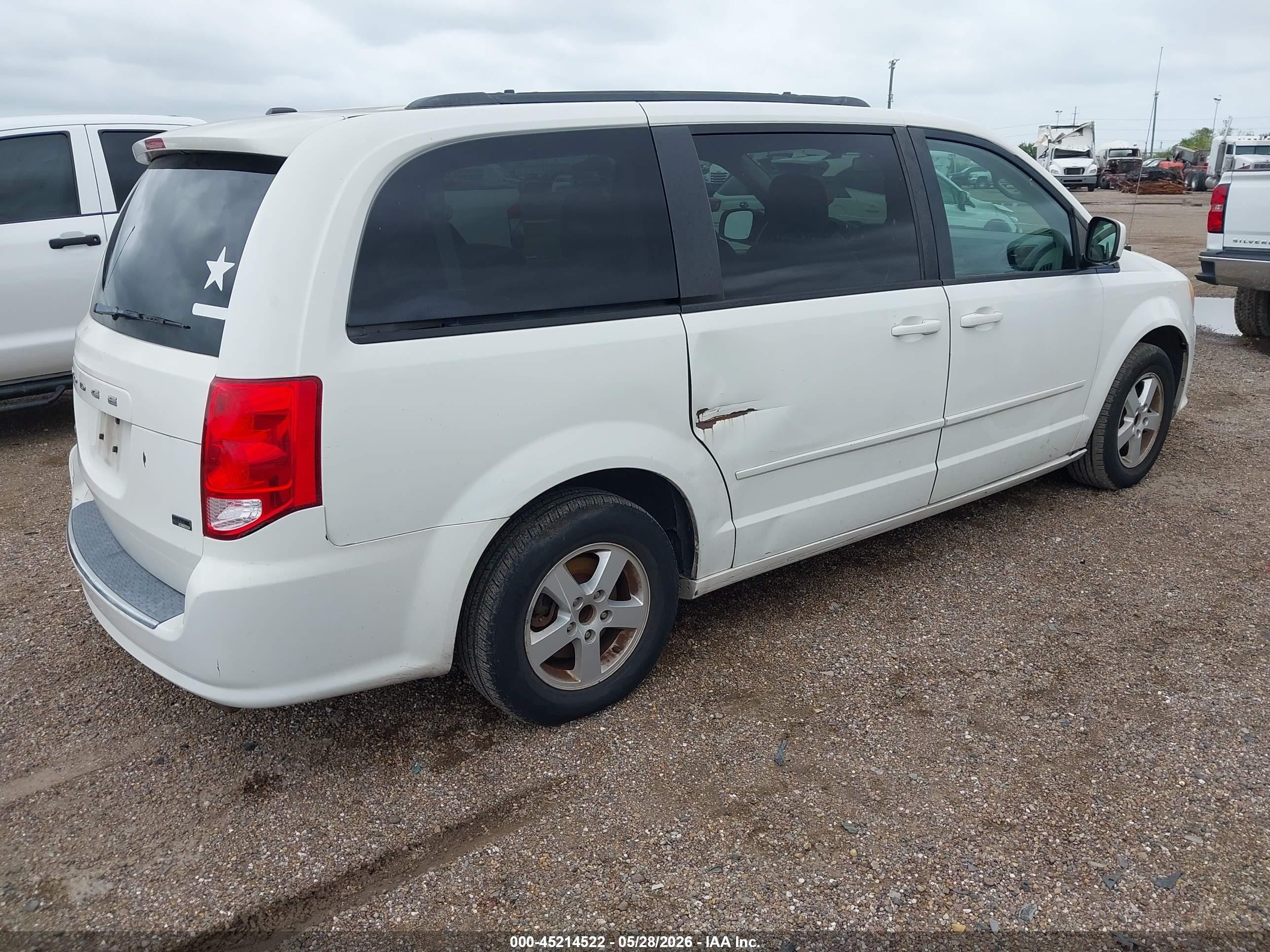 2011 Dodge Grand Caravan Mainstreet White vin: 2D4RN3DG8BR720417
