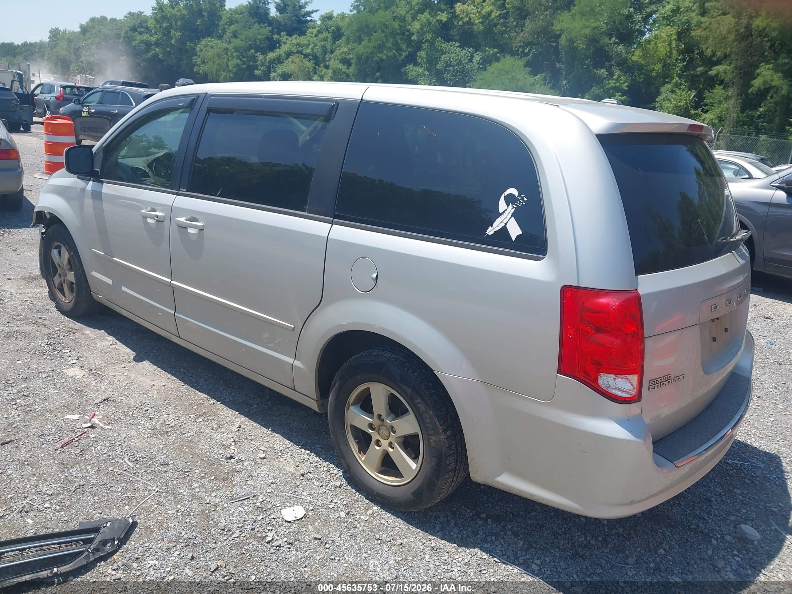 2011 Dodge Grand Caravan Mainstreet Gray vin: 2D4RN3DGXBR670989