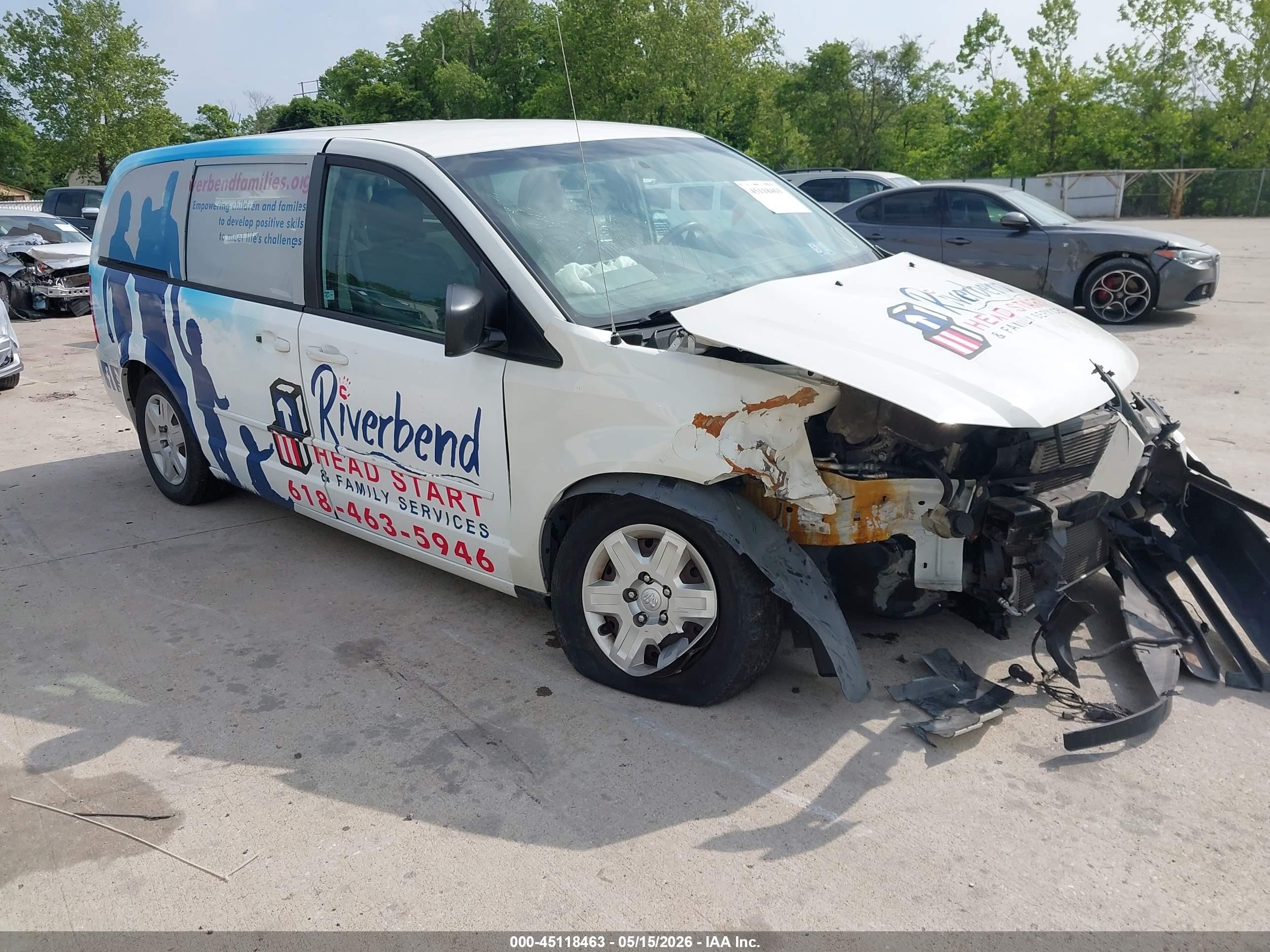 2010 Dodge Grand Caravan Se White vin: 2D4RN4DE1AR160680