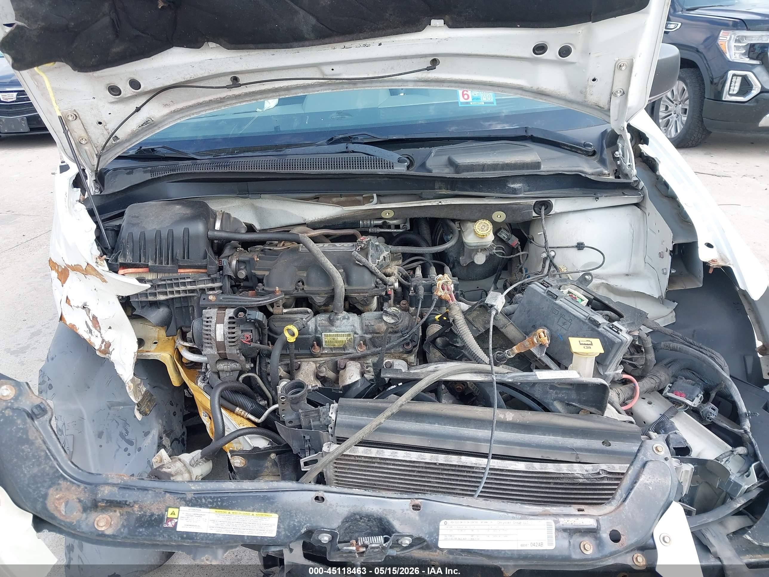 2010 Dodge Grand Caravan Se White vin: 2D4RN4DE1AR160680
