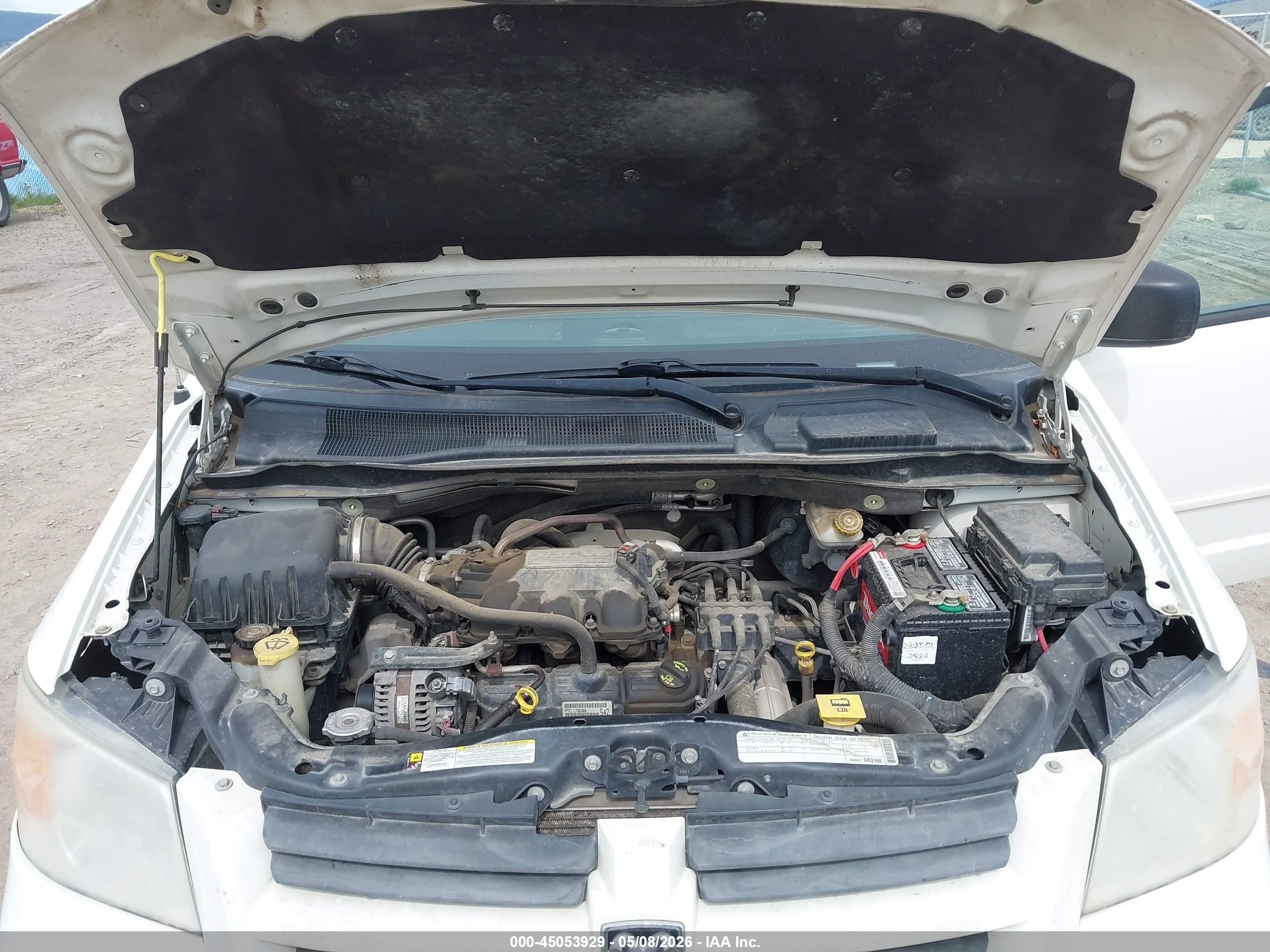 2010 Dodge Grand Caravan Se White vin: 2D4RN4DE1AR341035