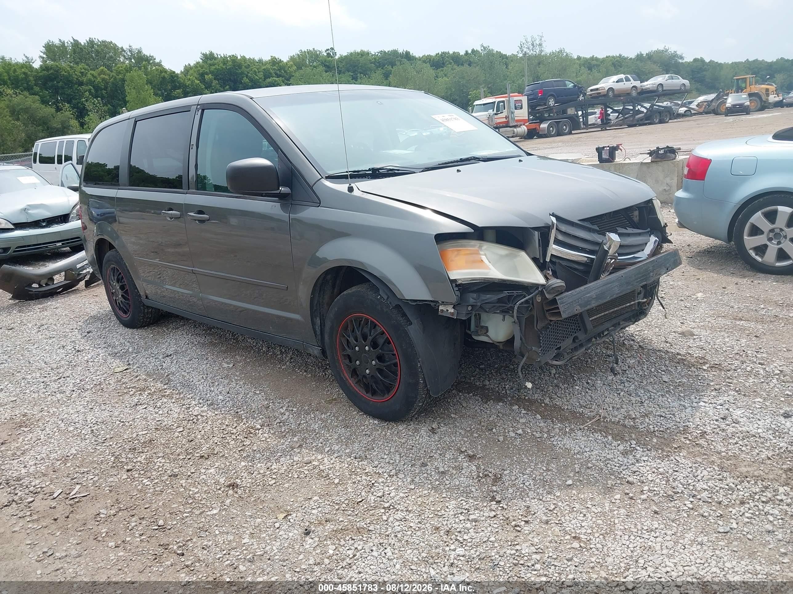 2010 Dodge Grand Caravan Se Gray vin: 2D4RN4DE2AR204721