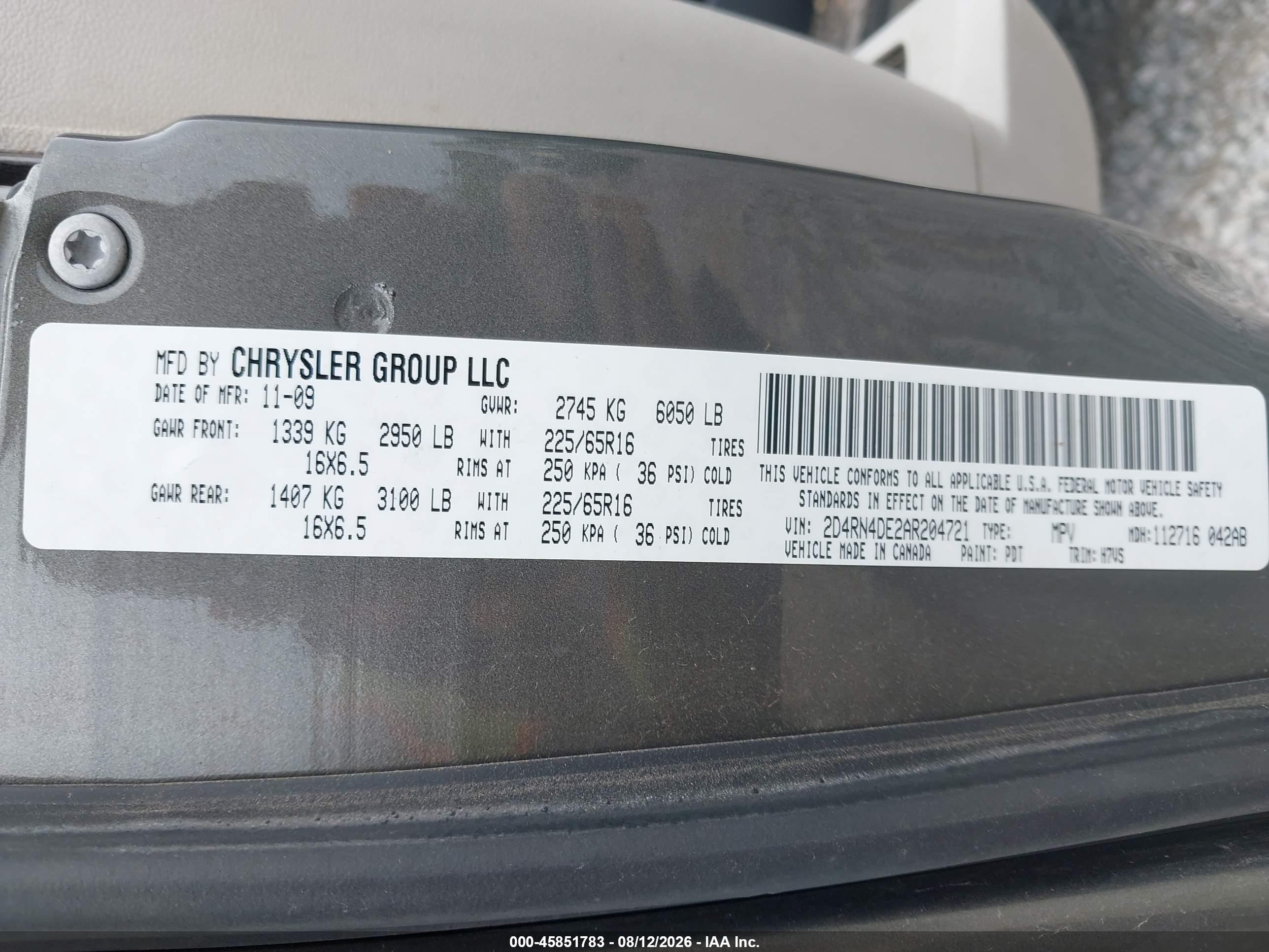 2010 Dodge Grand Caravan Se Gray vin: 2D4RN4DE2AR204721