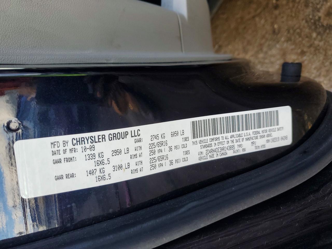 2010 Dodge Grand Caravan Se Blue vin: 2D4RN4DE3AR143895