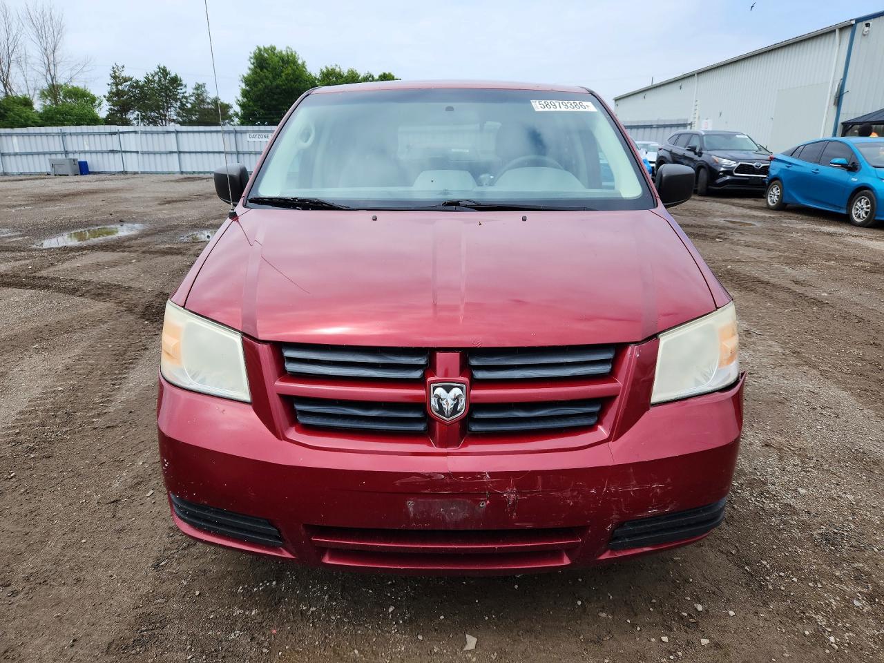 2010 Dodge Grand Caravan Se Red vin: 2D4RN4DE3AR371329