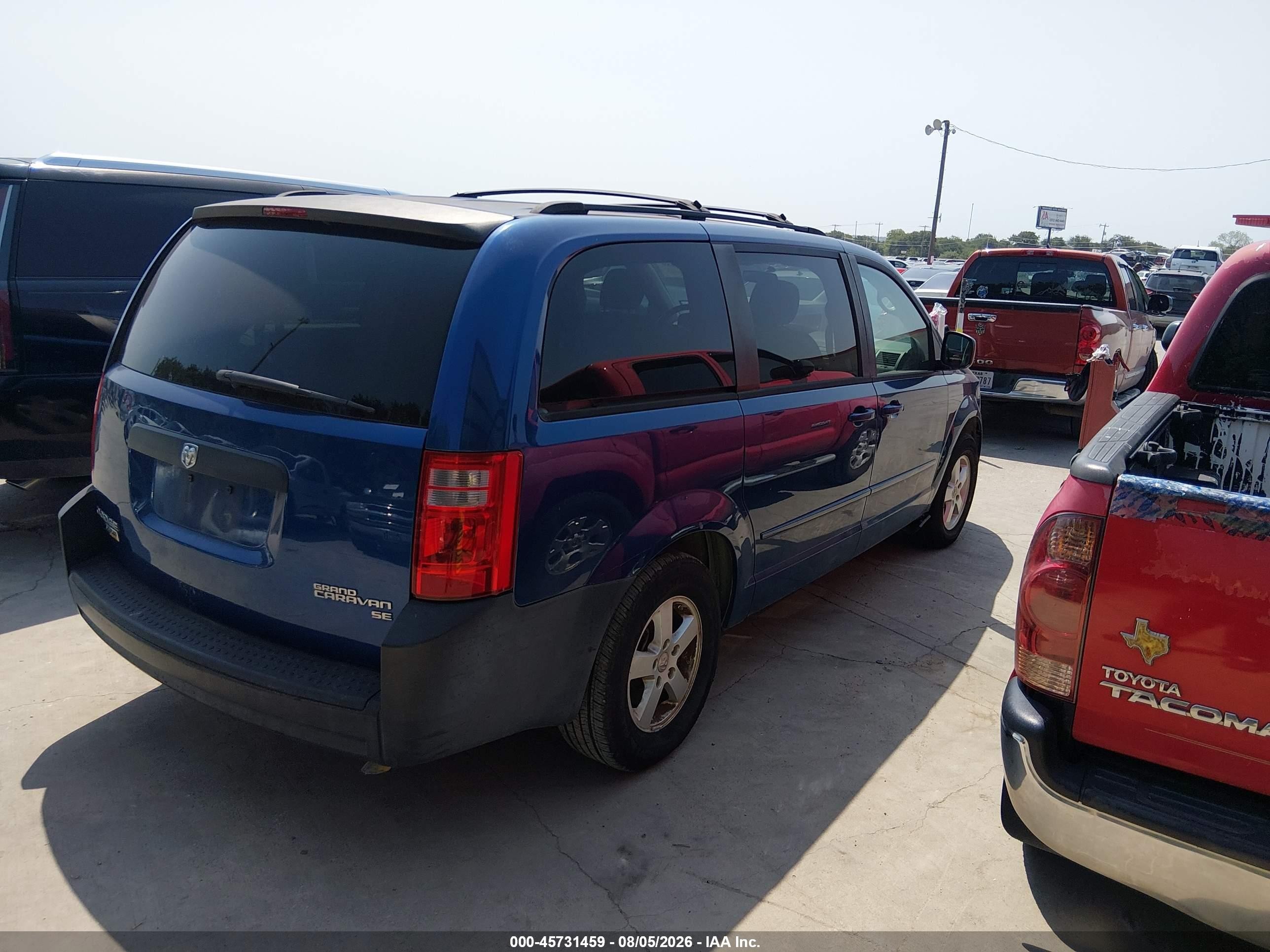 2010 Dodge Grand Caravan Se Blue vin: 2D4RN4DE4AR140259