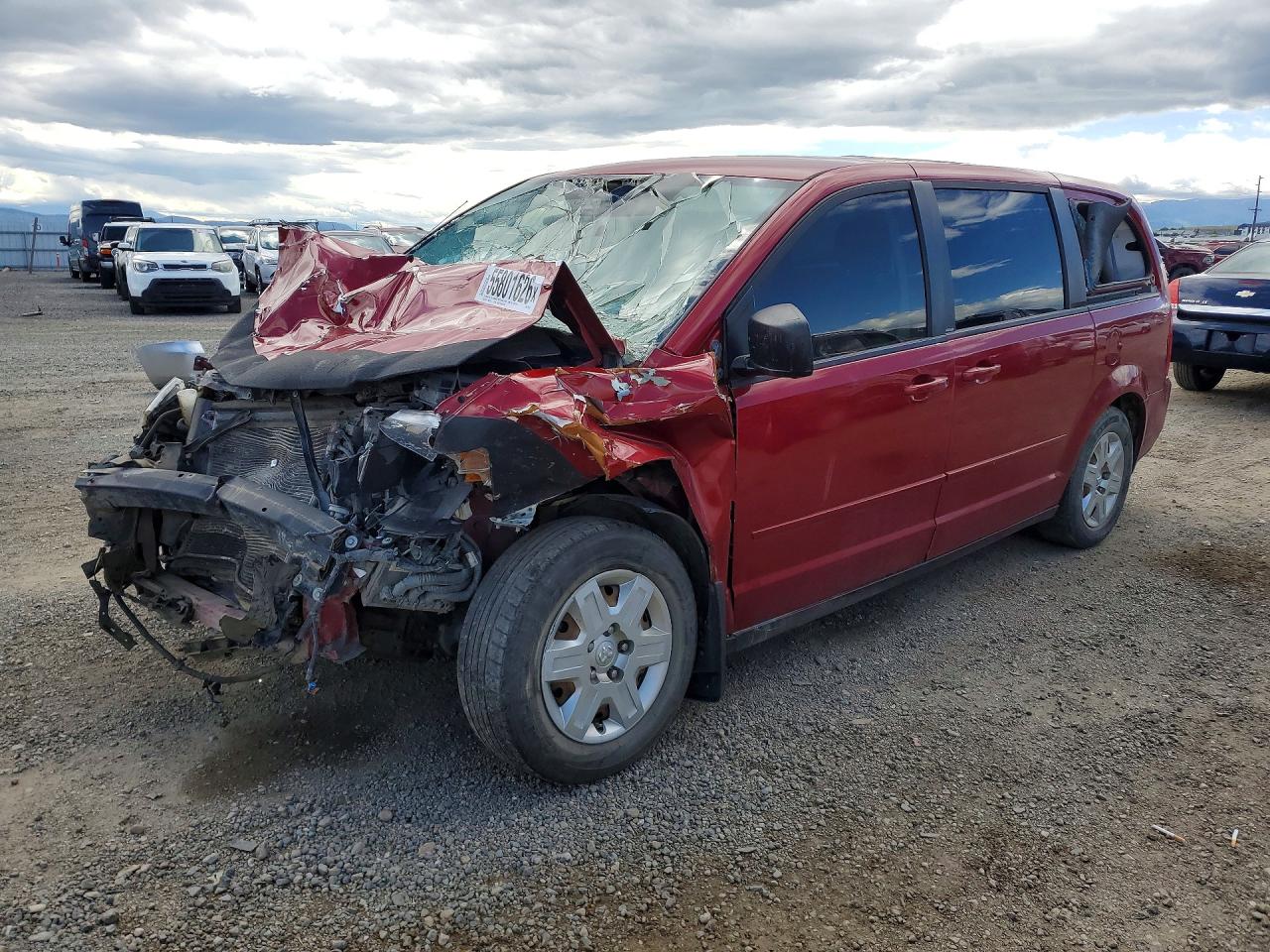 2010 Dodge Grand Caravan Se Red vin: 2D4RN4DE4AR223576