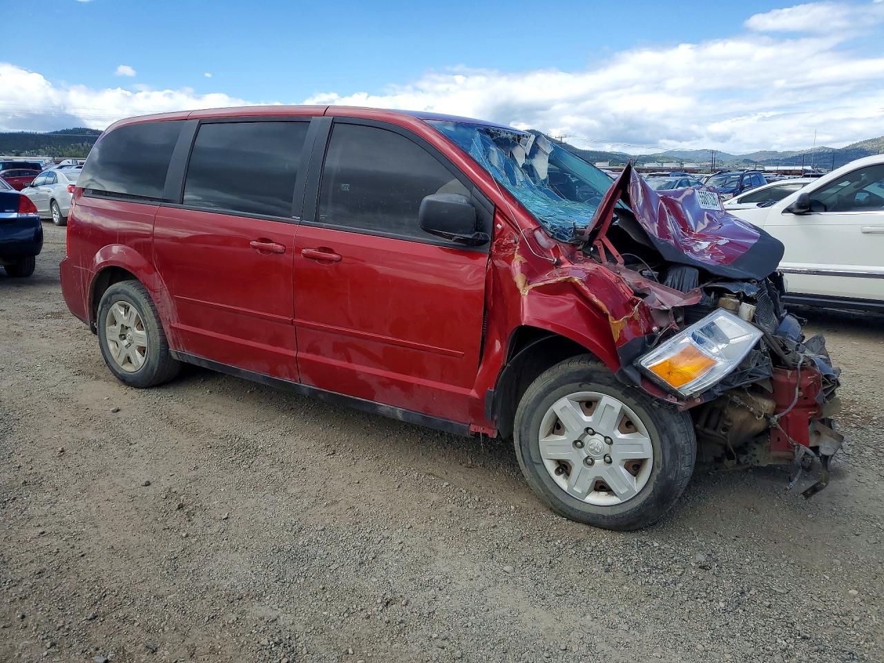 2010 Dodge Grand Caravan Se Red vin: 2D4RN4DE4AR223576