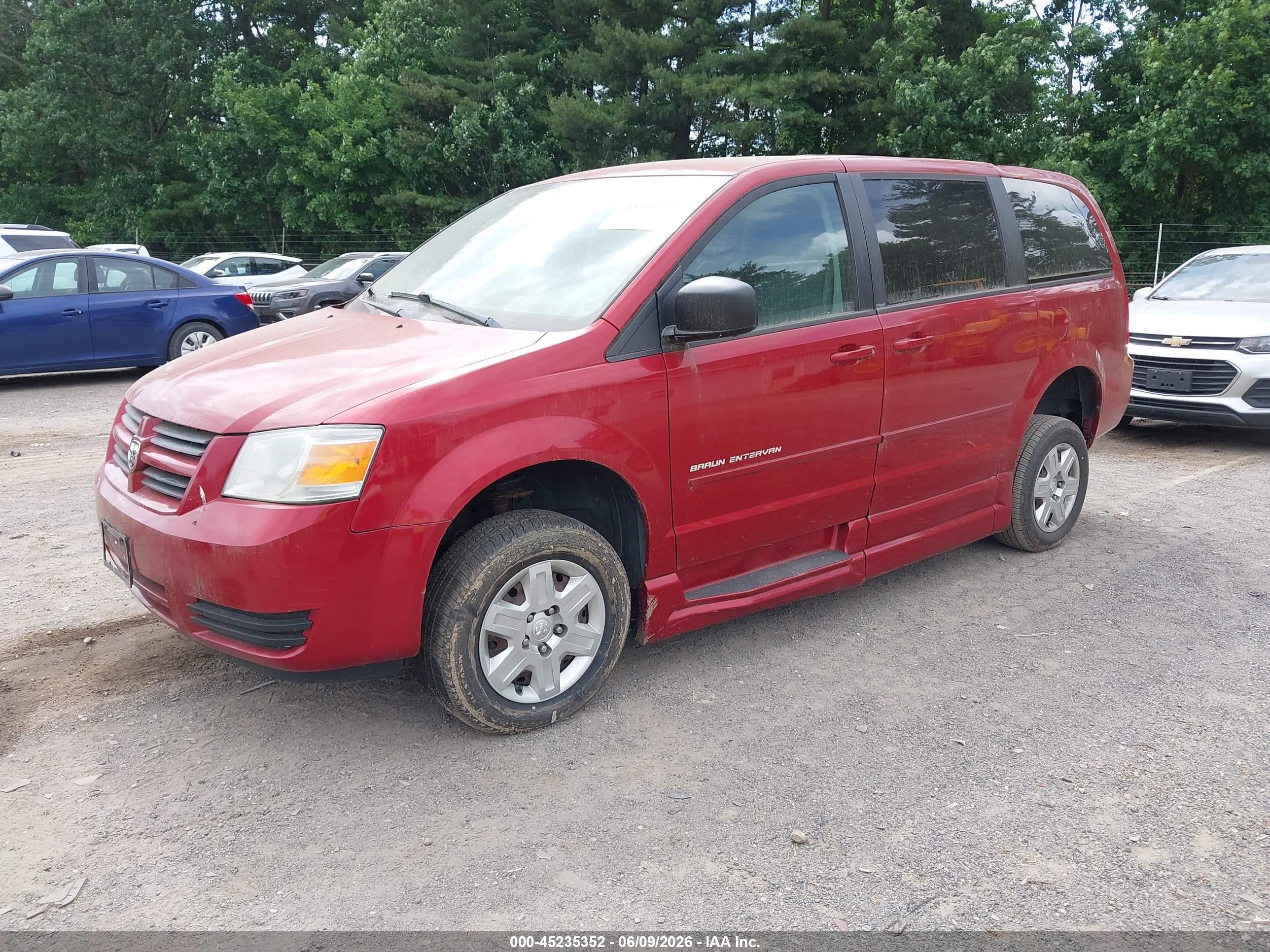 2010 Dodge Grand Caravan Se Red vin: 2D4RN4DE4AR248770