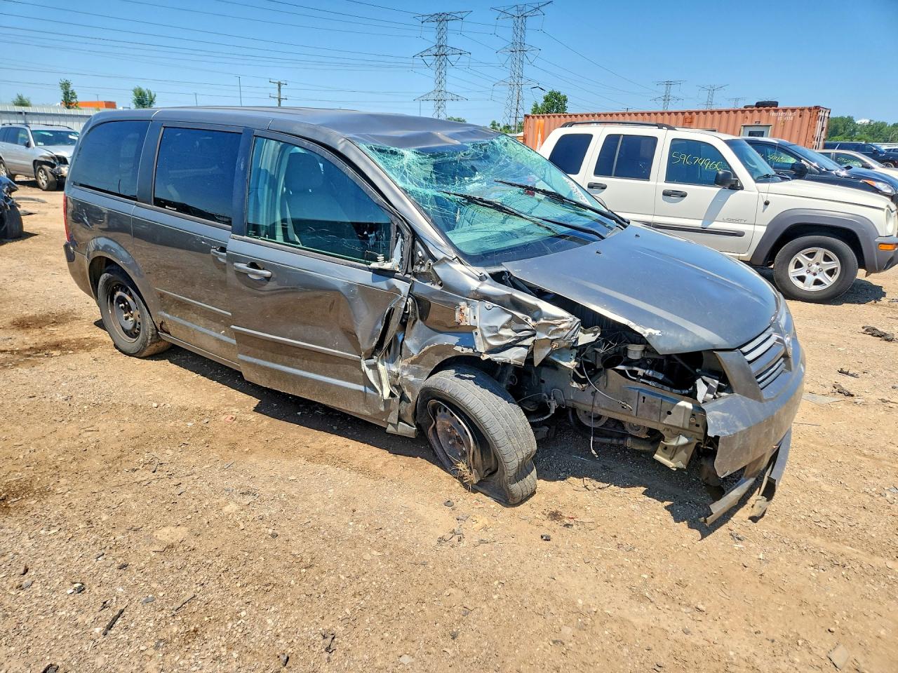 2010 Dodge Grand Caravan Se Gray vin: 2D4RN4DE4AR326688