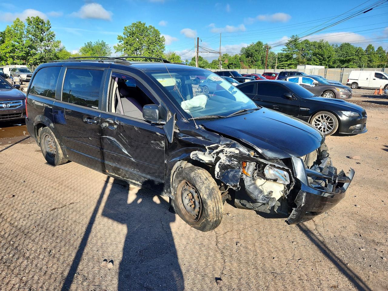 2010 Dodge Grand Caravan Se Black vin: 2D4RN4DE4AR372697