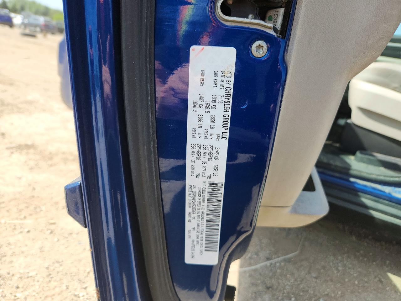 2010 Dodge Grand Caravan Se Blue vin: 2D4RN4DE4AR382064