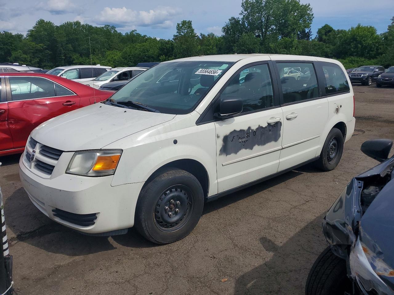 2010 Dodge Grand Caravan Se White vin: 2D4RN4DE4AR417086