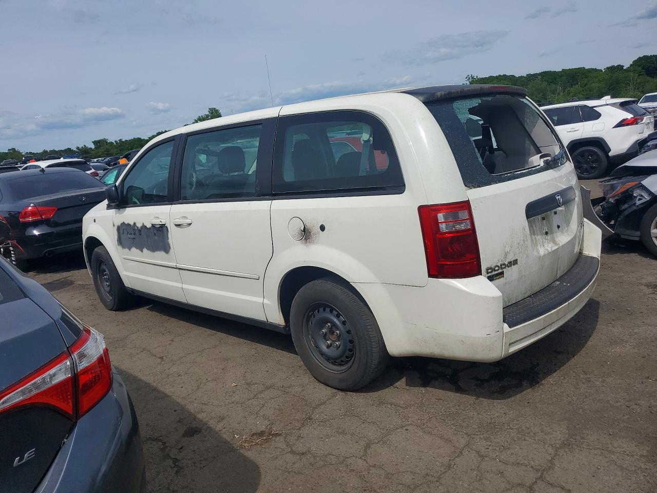 2010 Dodge Grand Caravan Se White vin: 2D4RN4DE4AR417086