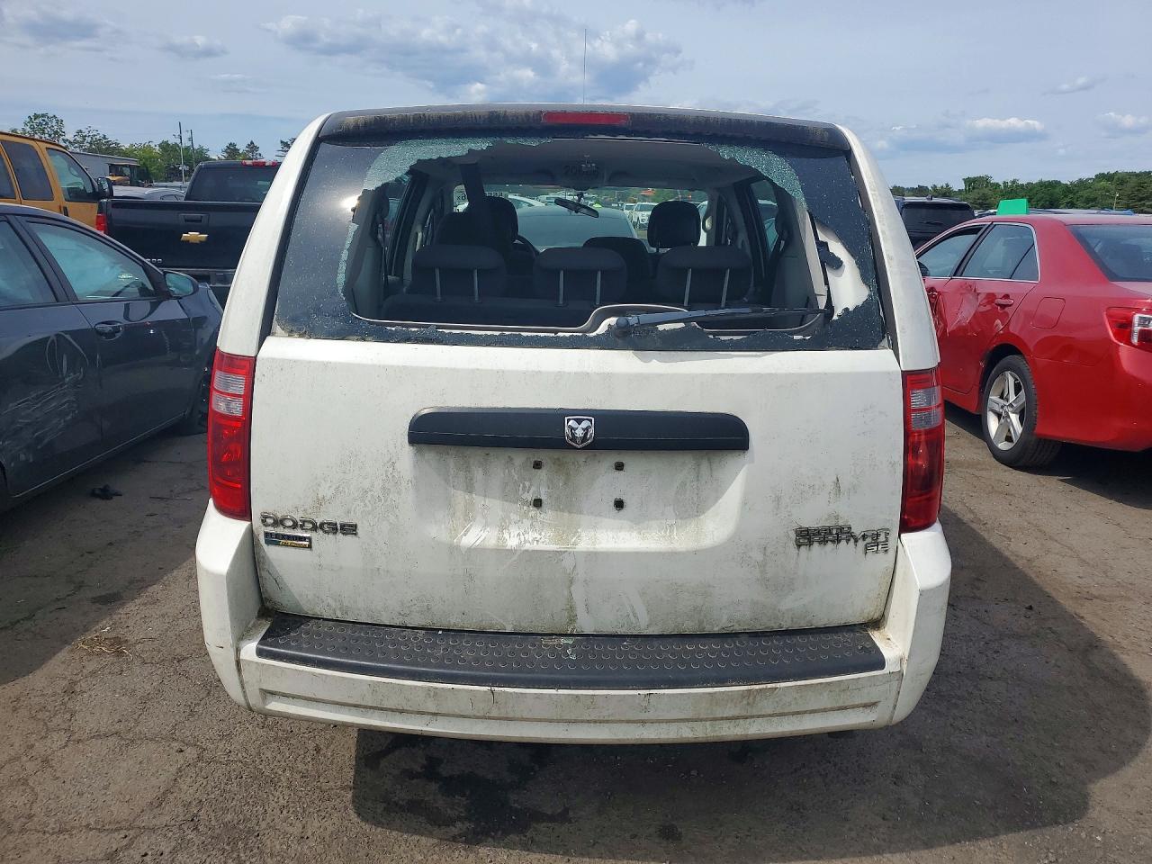 2010 Dodge Grand Caravan Se White vin: 2D4RN4DE4AR417086