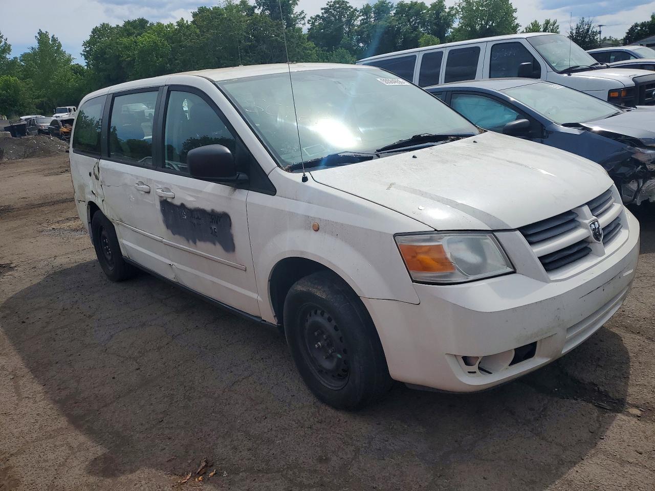 2010 Dodge Grand Caravan Se White vin: 2D4RN4DE4AR417086