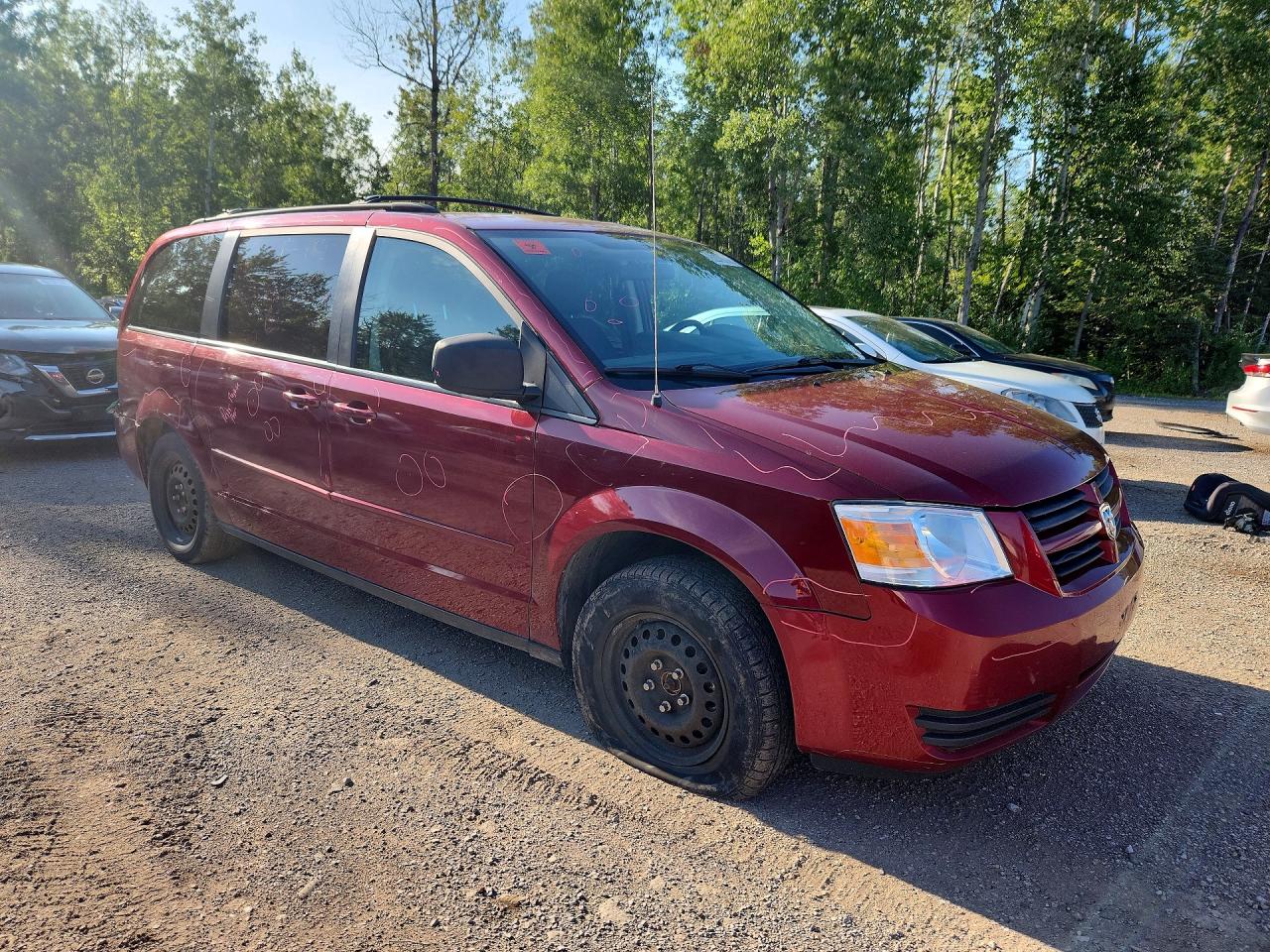 2010 Dodge Grand Caravan Se Red vin: 2D4RN4DE4AR468880