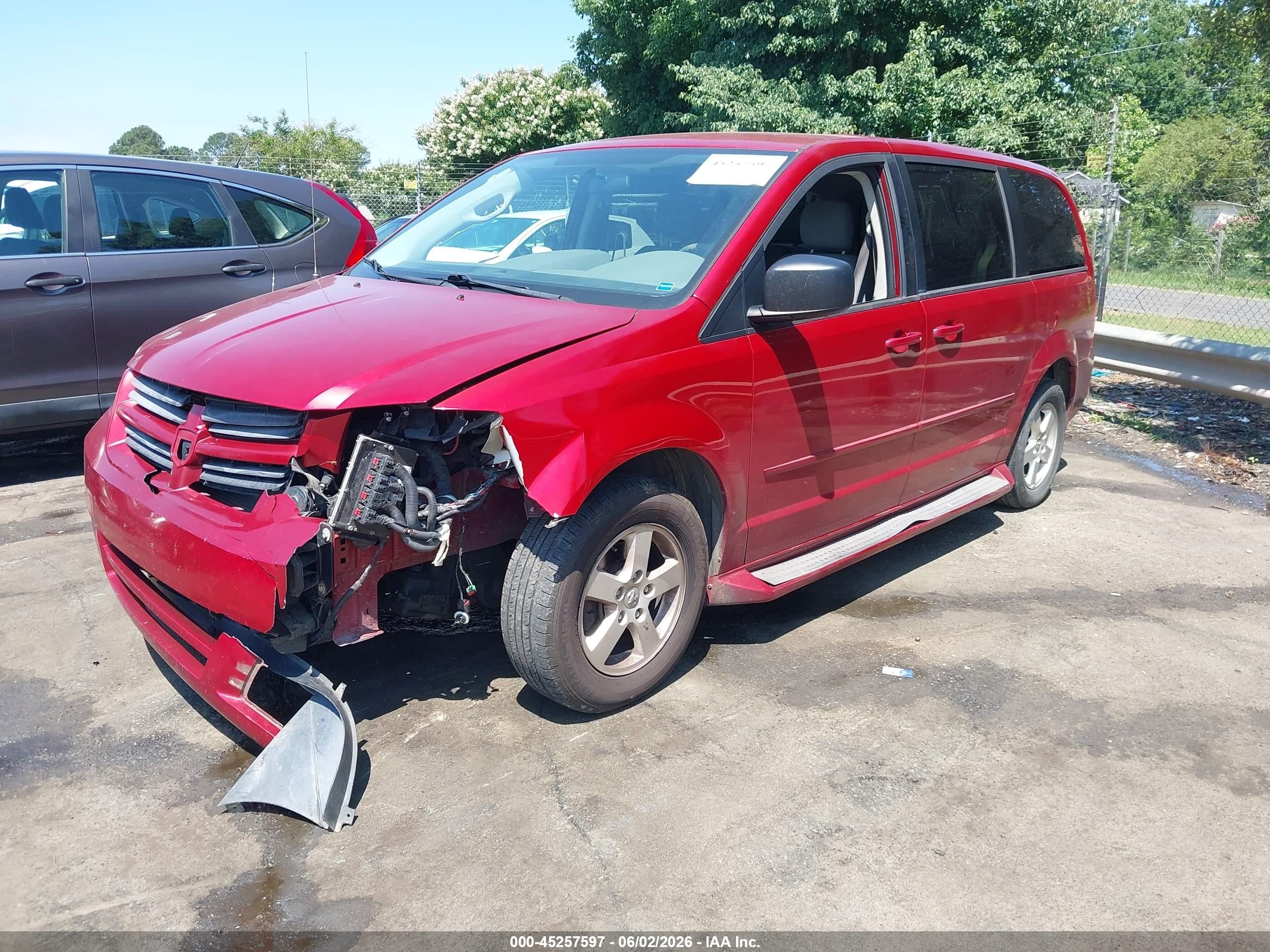 2010 Dodge Grand Caravan Se Red vin: 2D4RN4DE5AR147446