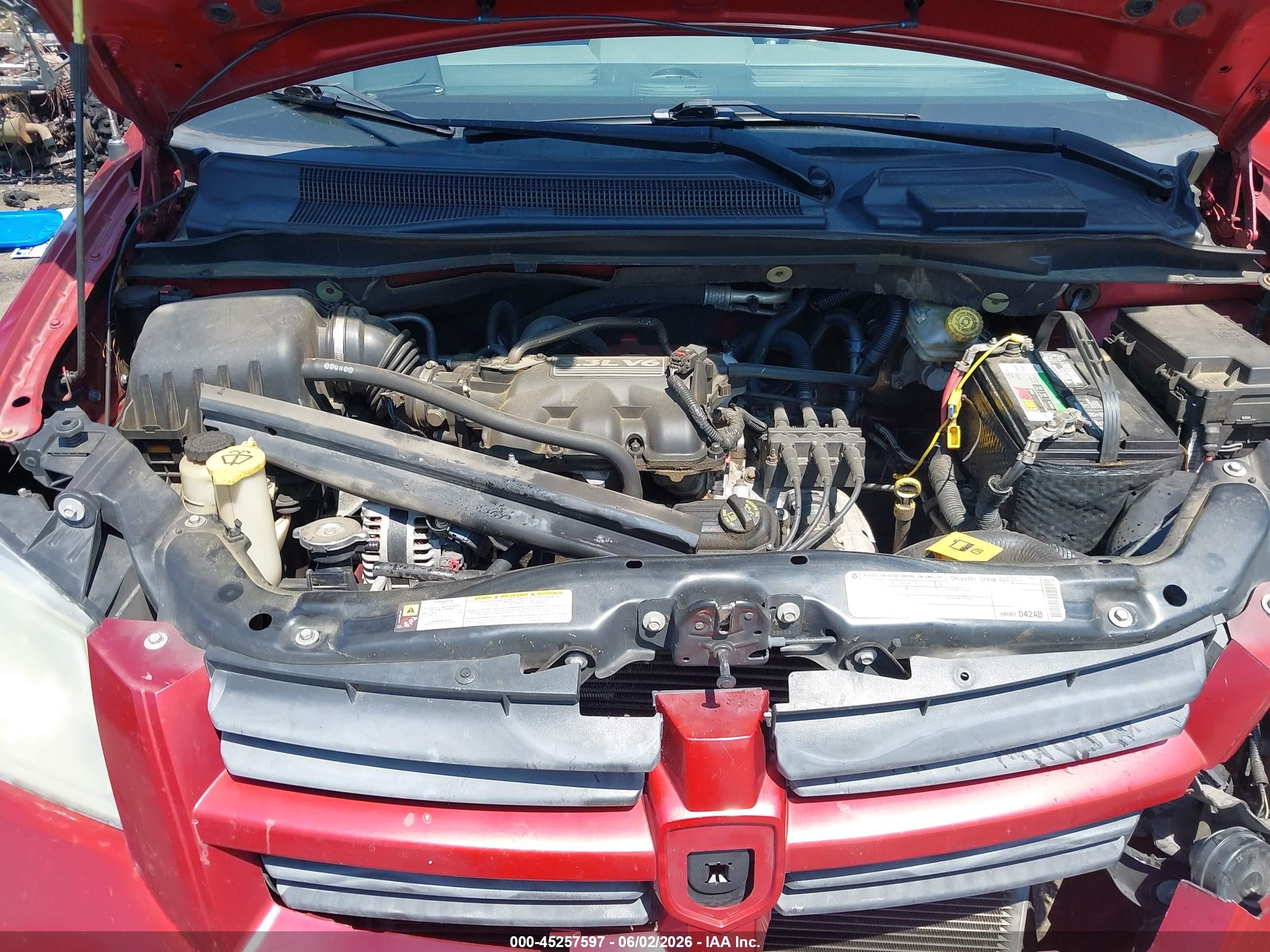 2010 Dodge Grand Caravan Se Red vin: 2D4RN4DE5AR147446