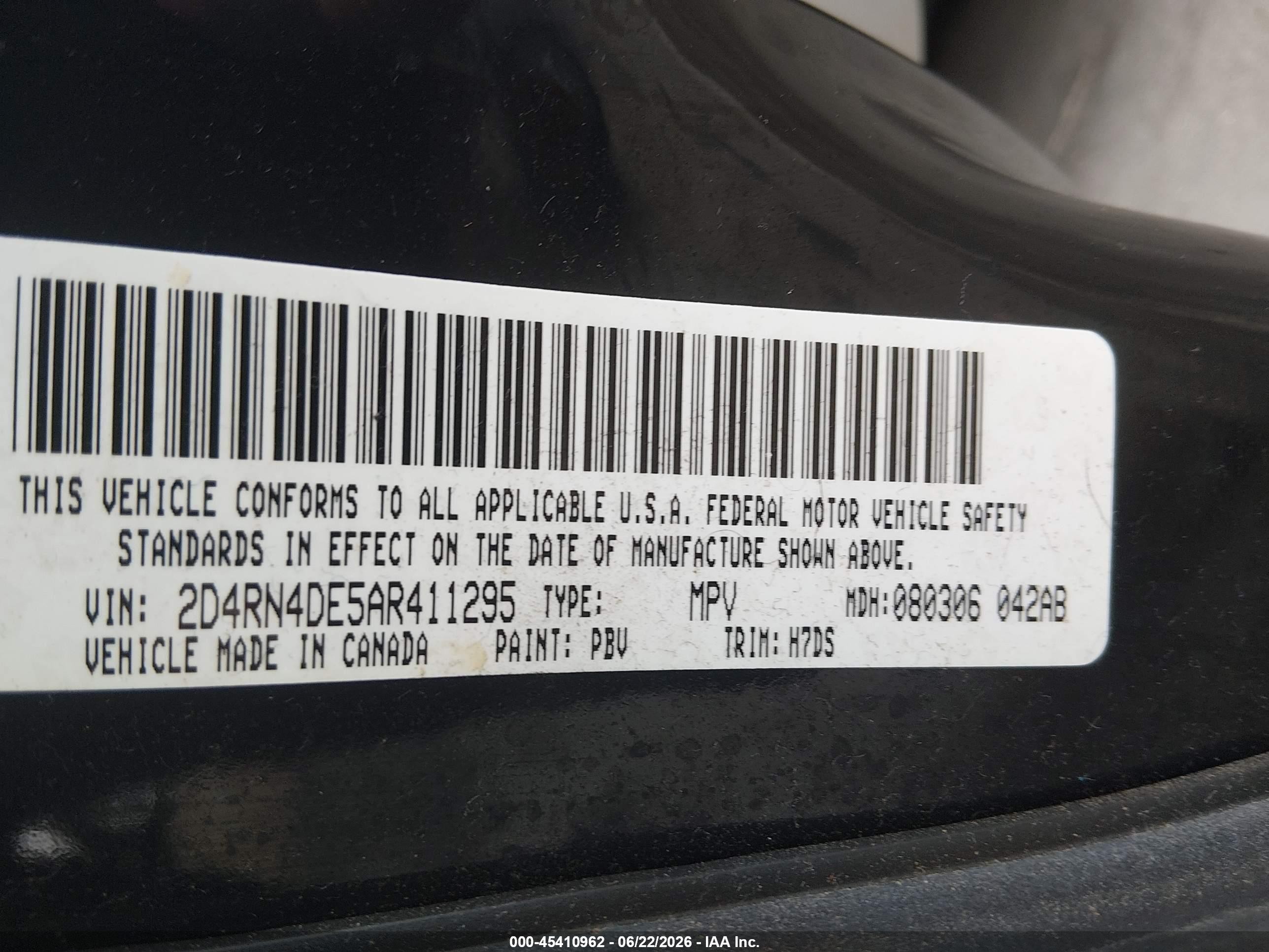 2010 Dodge Grand Caravan Se Синий vin: 2D4RN4DE5AR411295