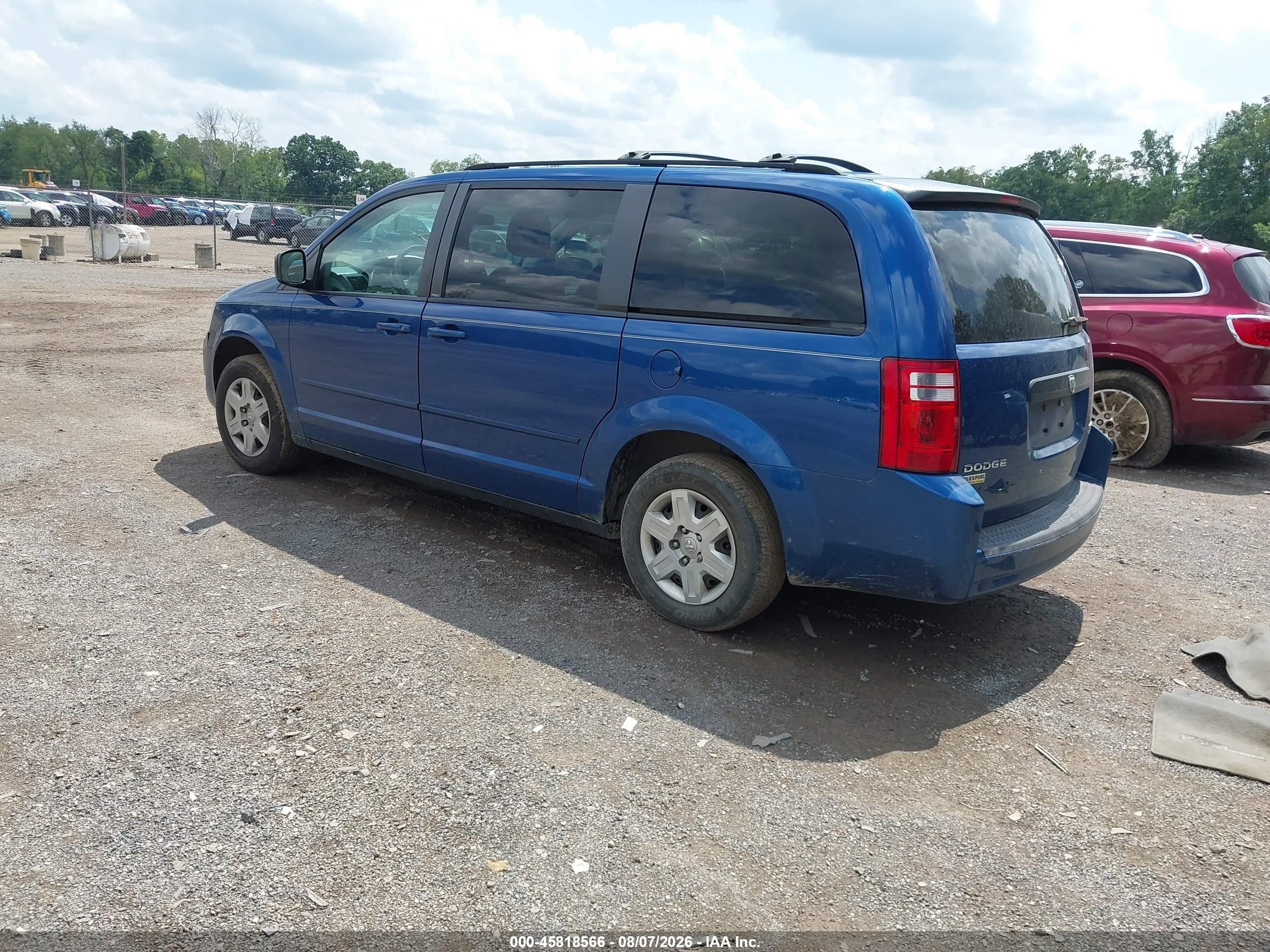 2010 Dodge Grand Caravan Se Blue vin: 2D4RN4DE5AR440148