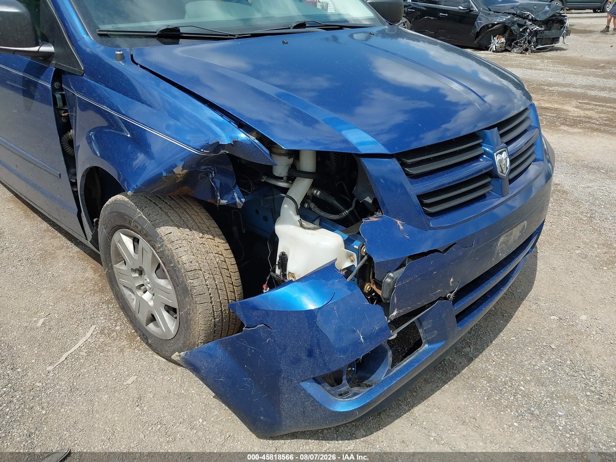 2010 Dodge Grand Caravan Se Blue vin: 2D4RN4DE5AR440148