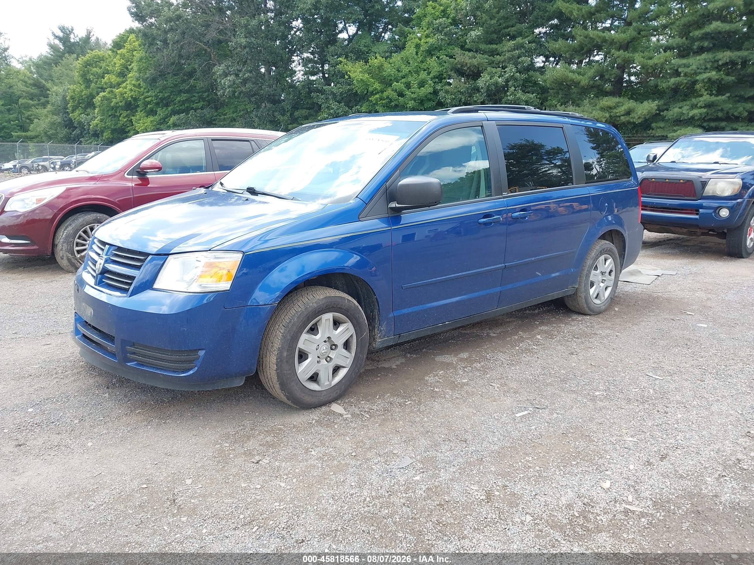 2010 Dodge Grand Caravan Se Blue vin: 2D4RN4DE5AR440148