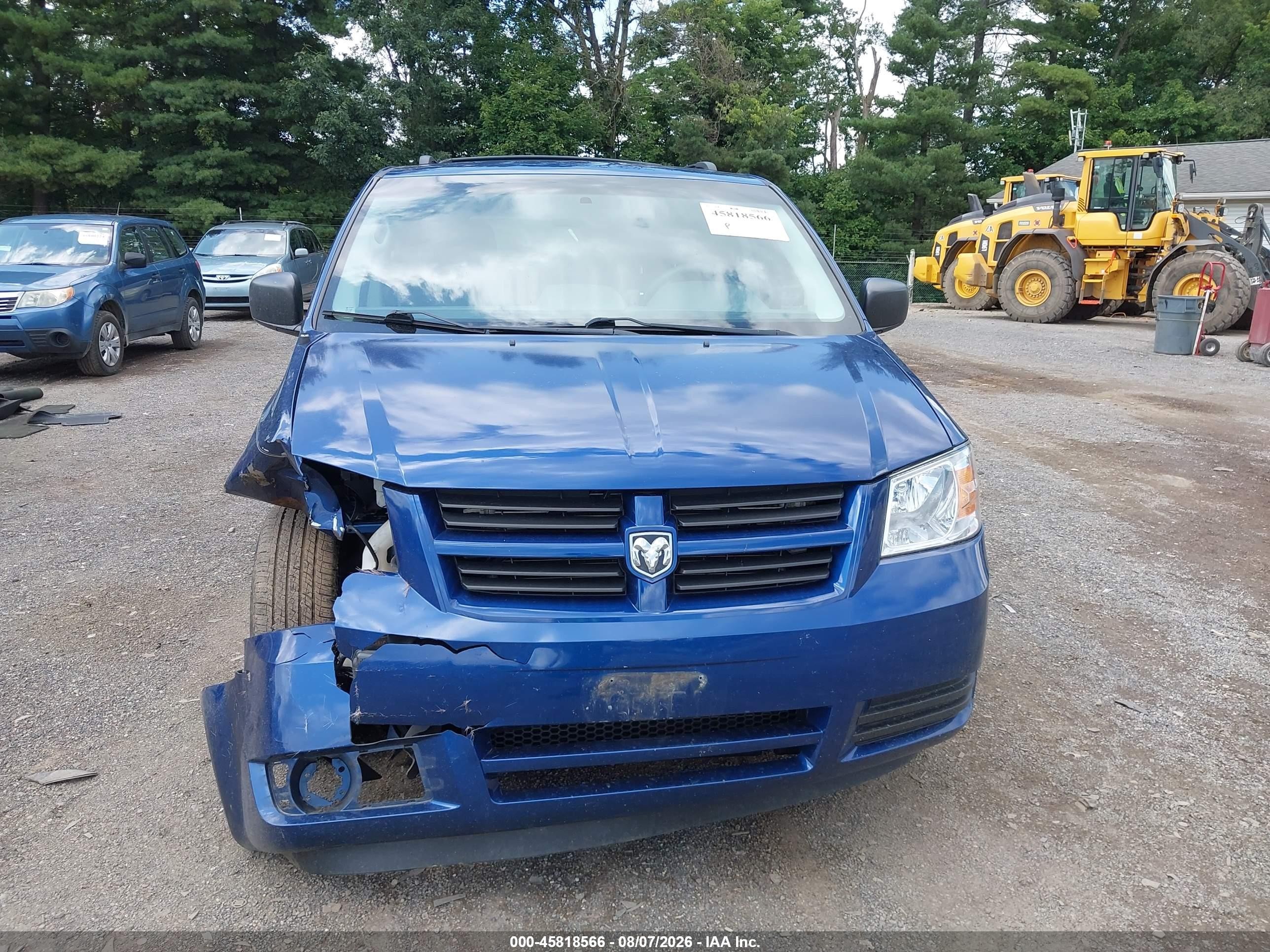 2010 Dodge Grand Caravan Se Blue vin: 2D4RN4DE5AR440148