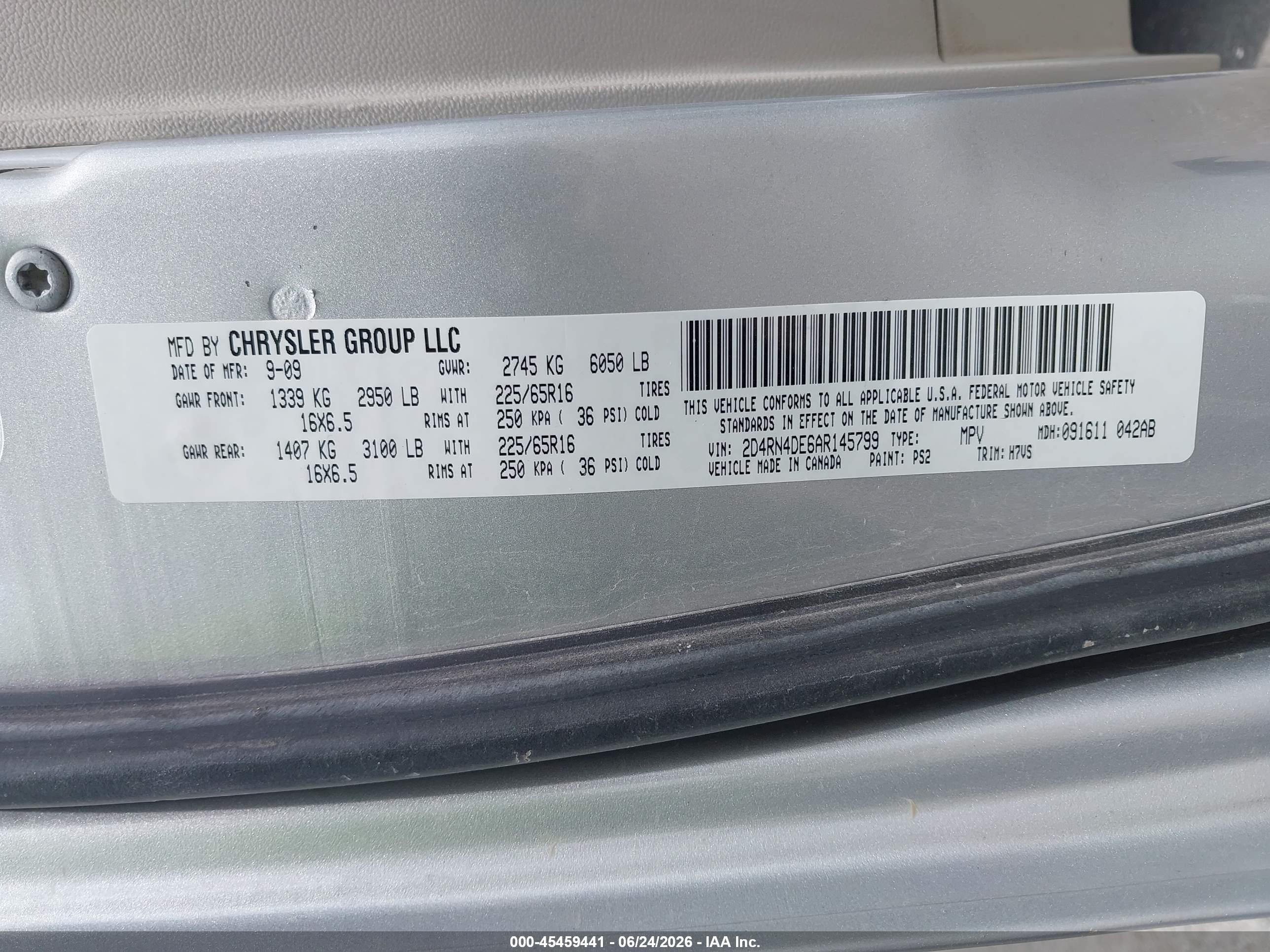 2010 Dodge Grand Caravan Se Silver vin: 2D4RN4DE6AR145799