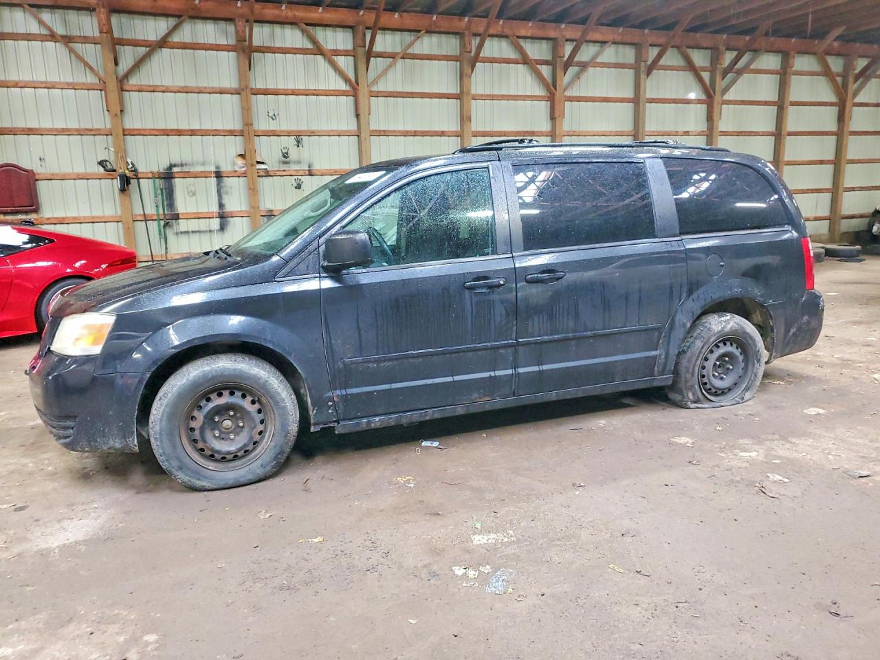 2010 Dodge Grand Caravan Se Black vin: 2D4RN4DE6AR306300