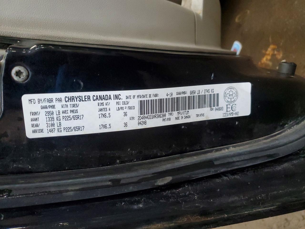 2010 Dodge Grand Caravan Se Black vin: 2D4RN4DE6AR306300