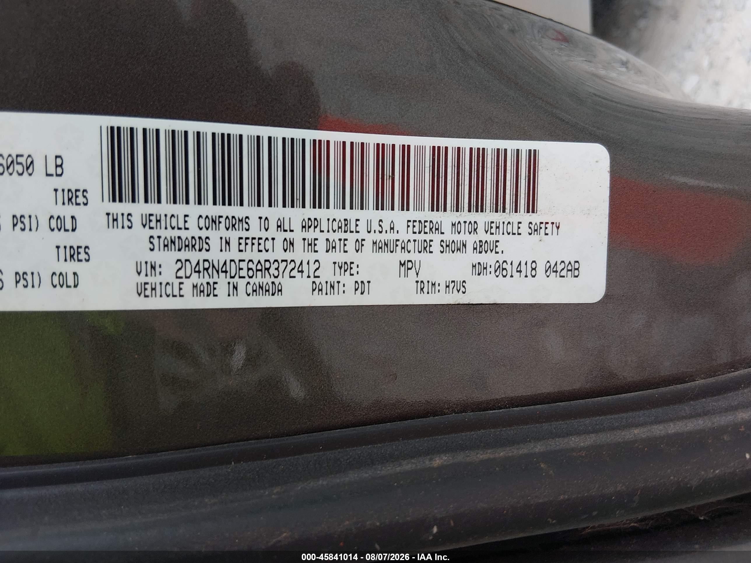 2010 Dodge Grand Caravan Se Gray vin: 2D4RN4DE6AR372412