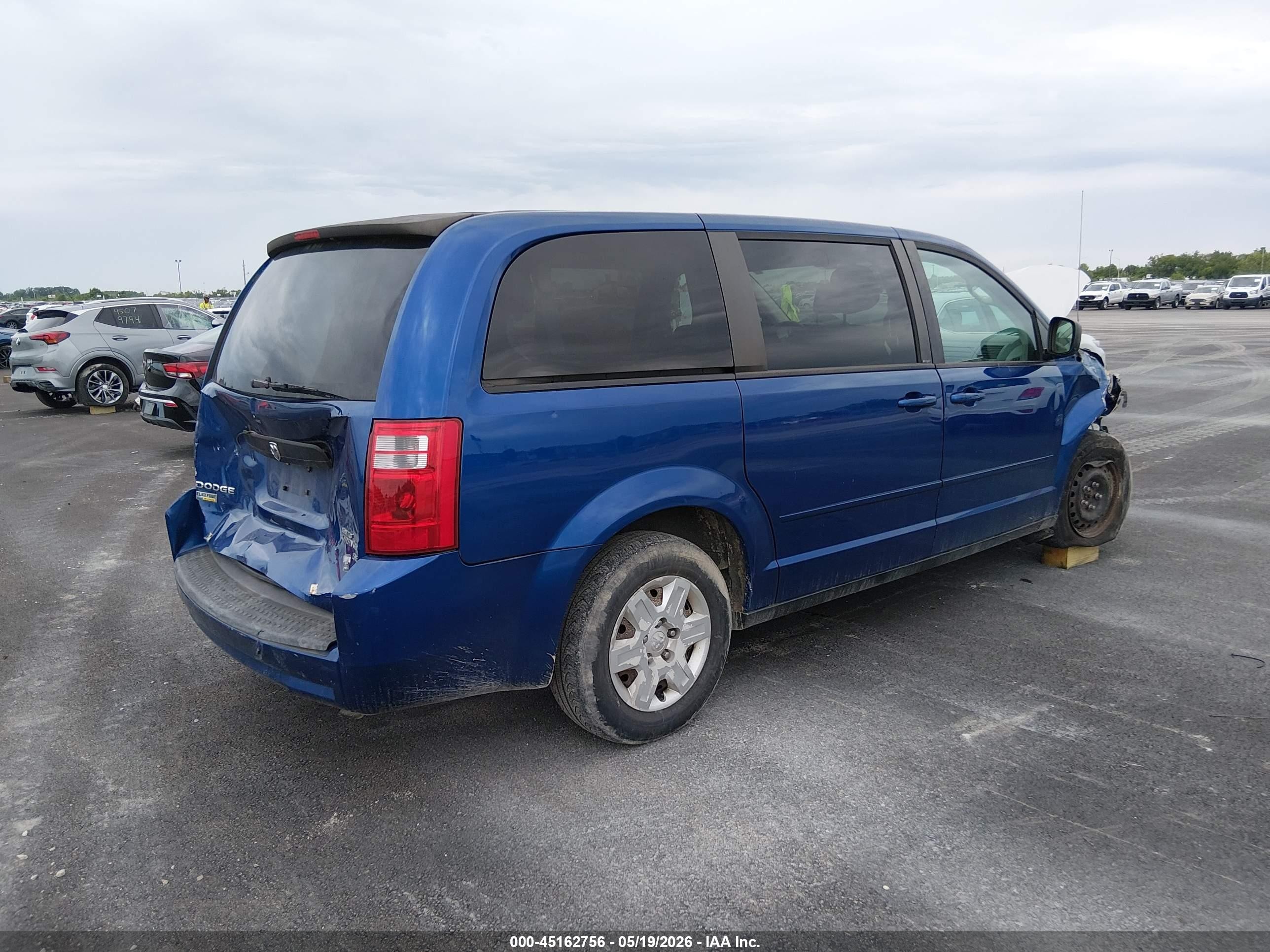 2010 Dodge Grand Caravan Se Blue vin: 2D4RN4DE6AR412102